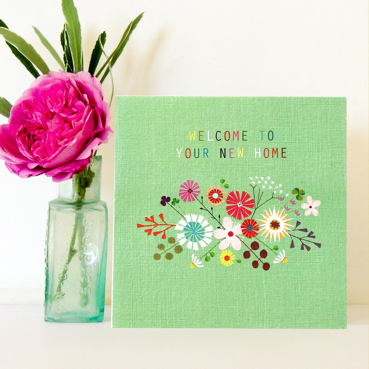 FL03 floral new home card