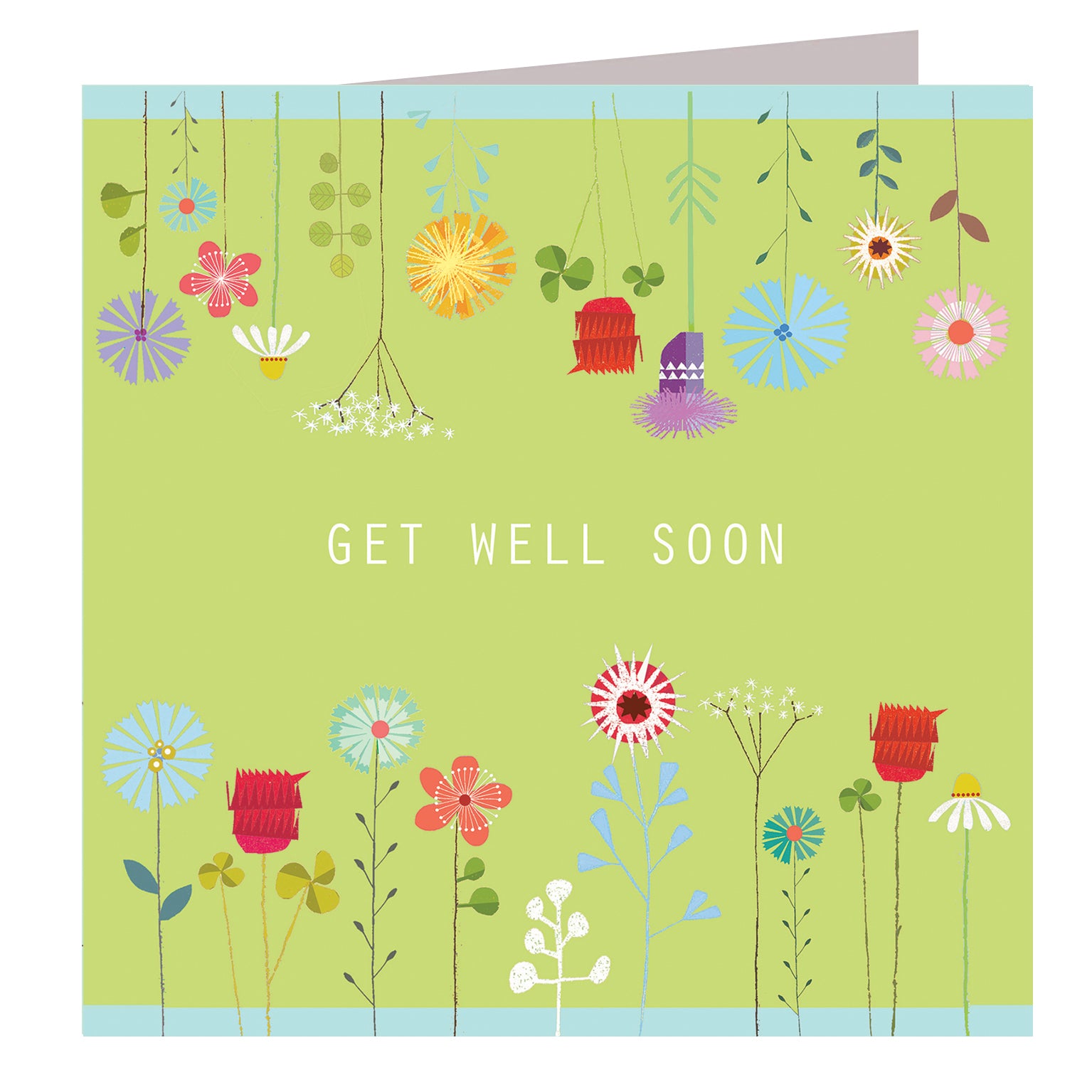 FL04 floral get well card