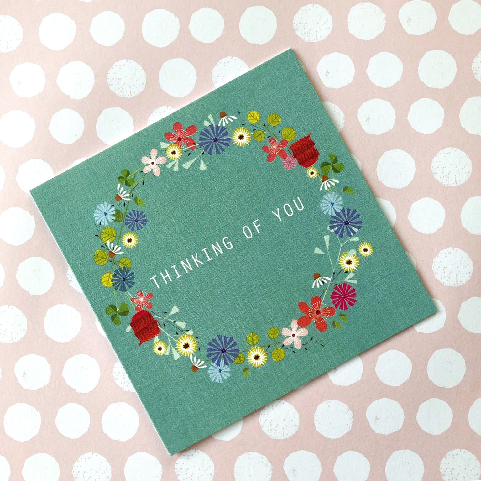 FL05 floral thinking of you card