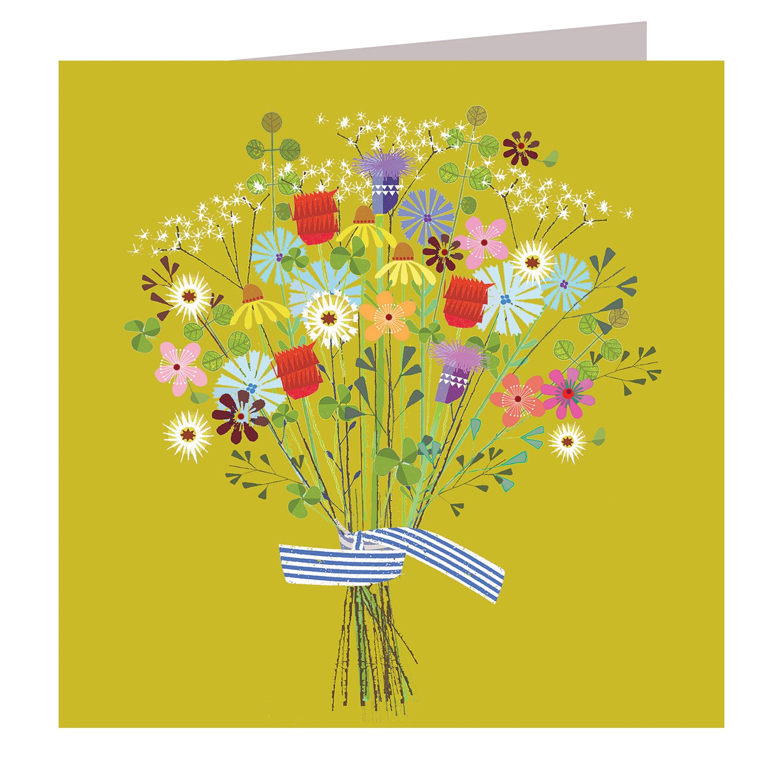 FL10 bunch of flowers card