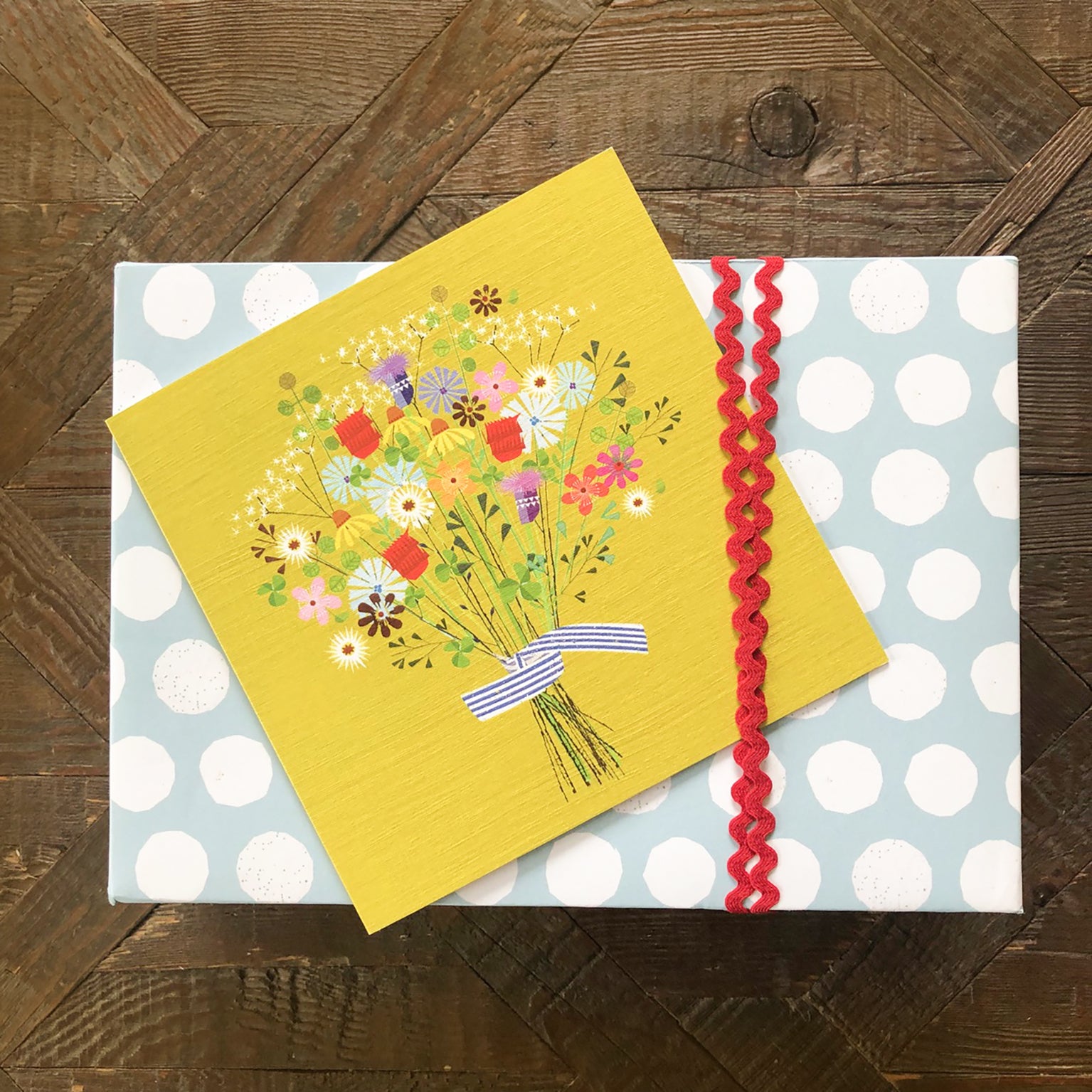 FL10 bunch of flowers card