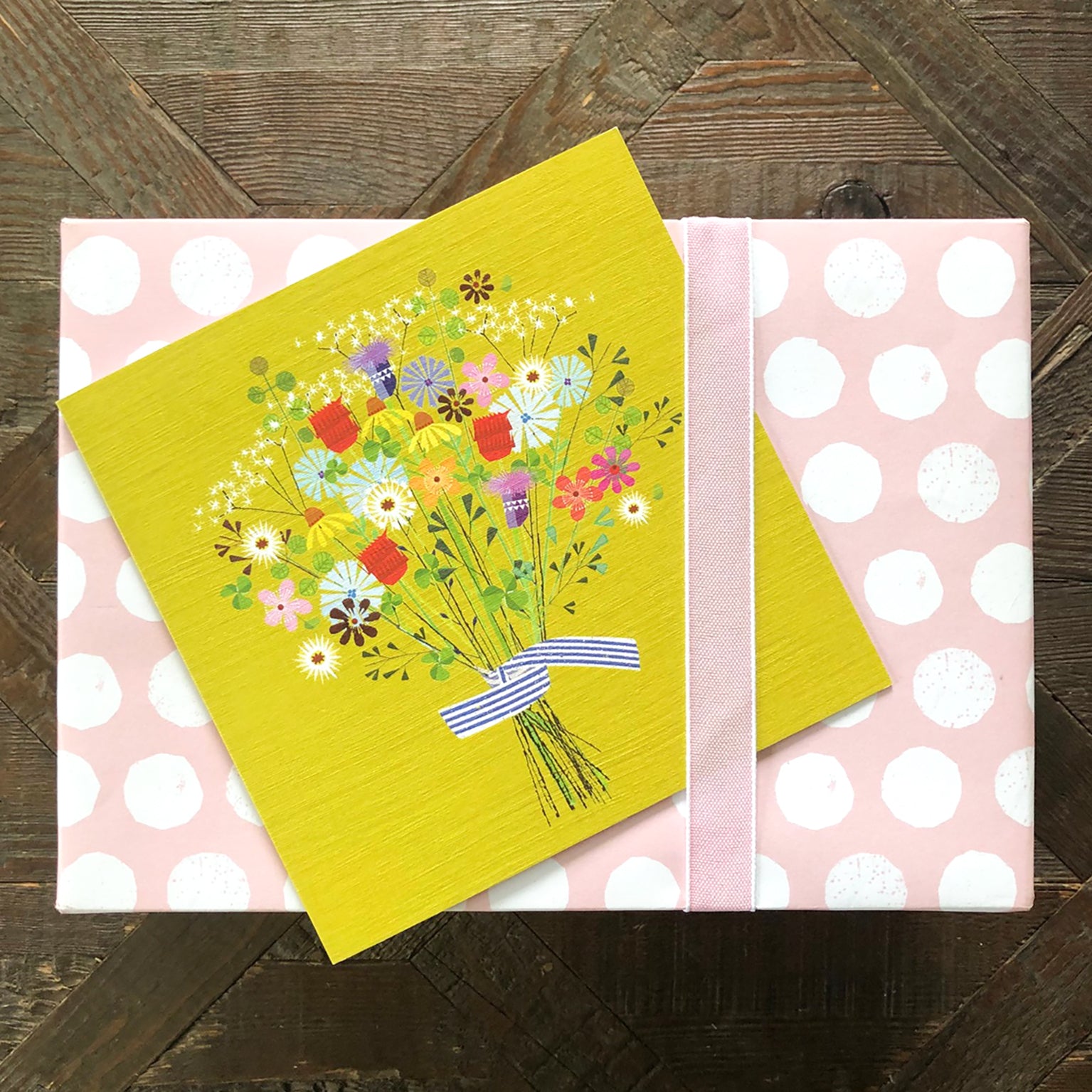 FL10 bunch of flowers card