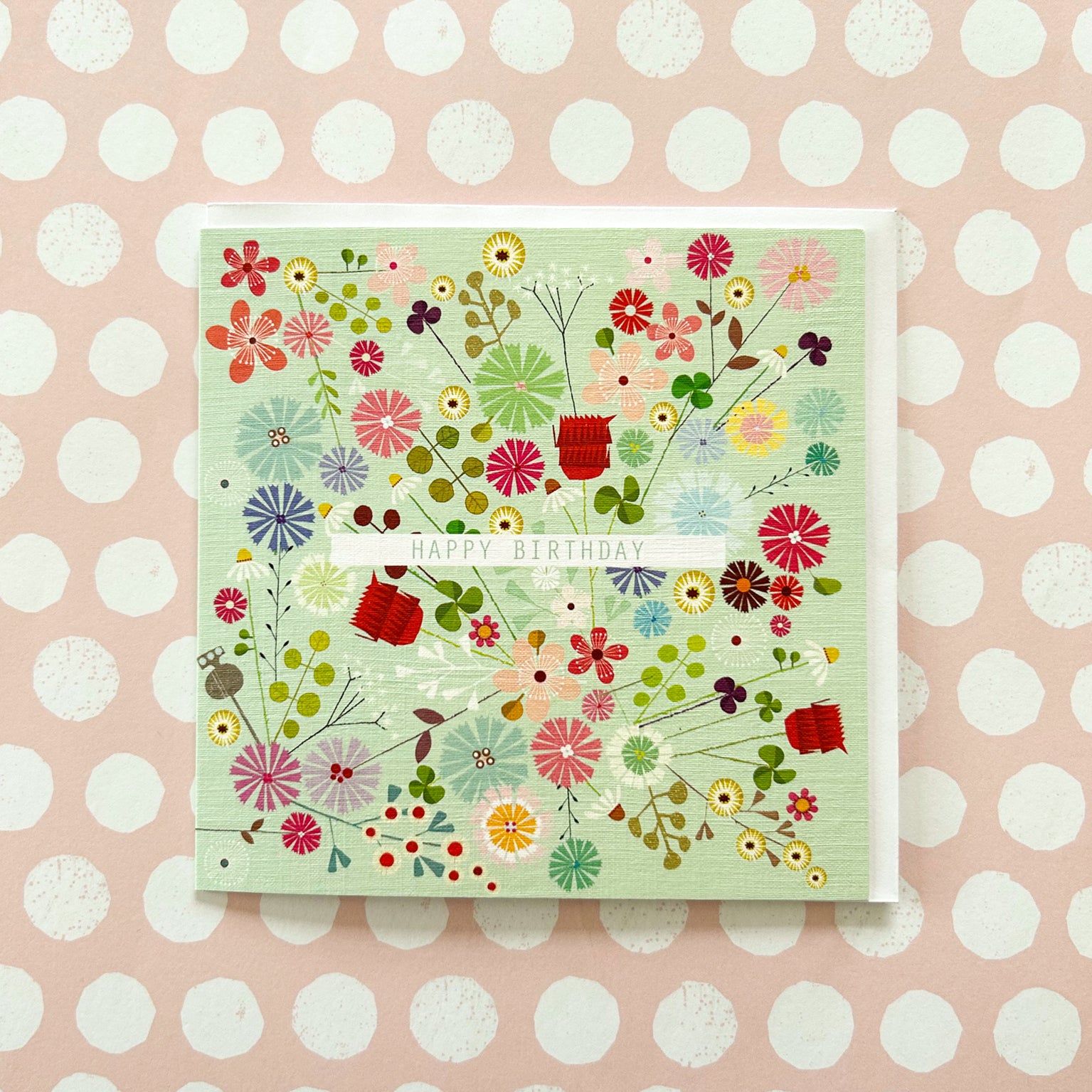 FL20 floral explosion birthday card