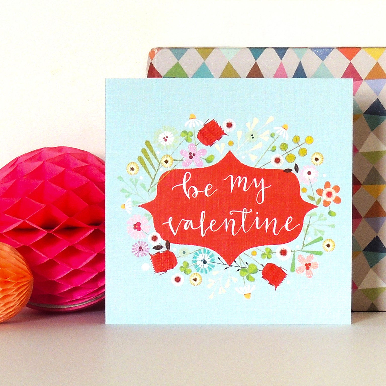 FL29 floral Valentine's Day card