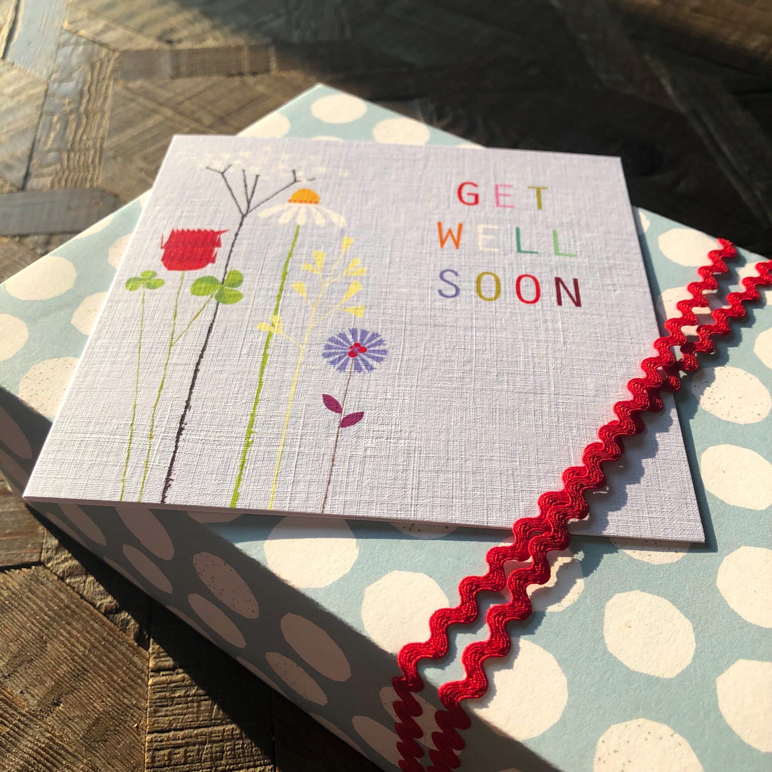 FL31 floral get well soon card