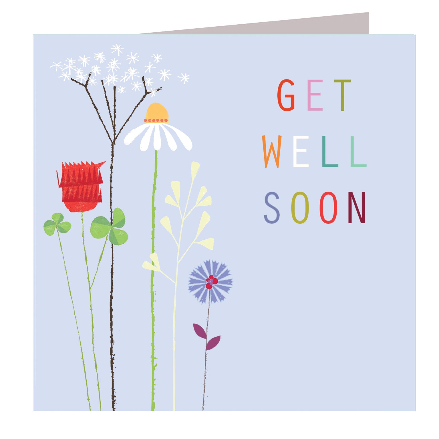 FL31 floral get well soon card