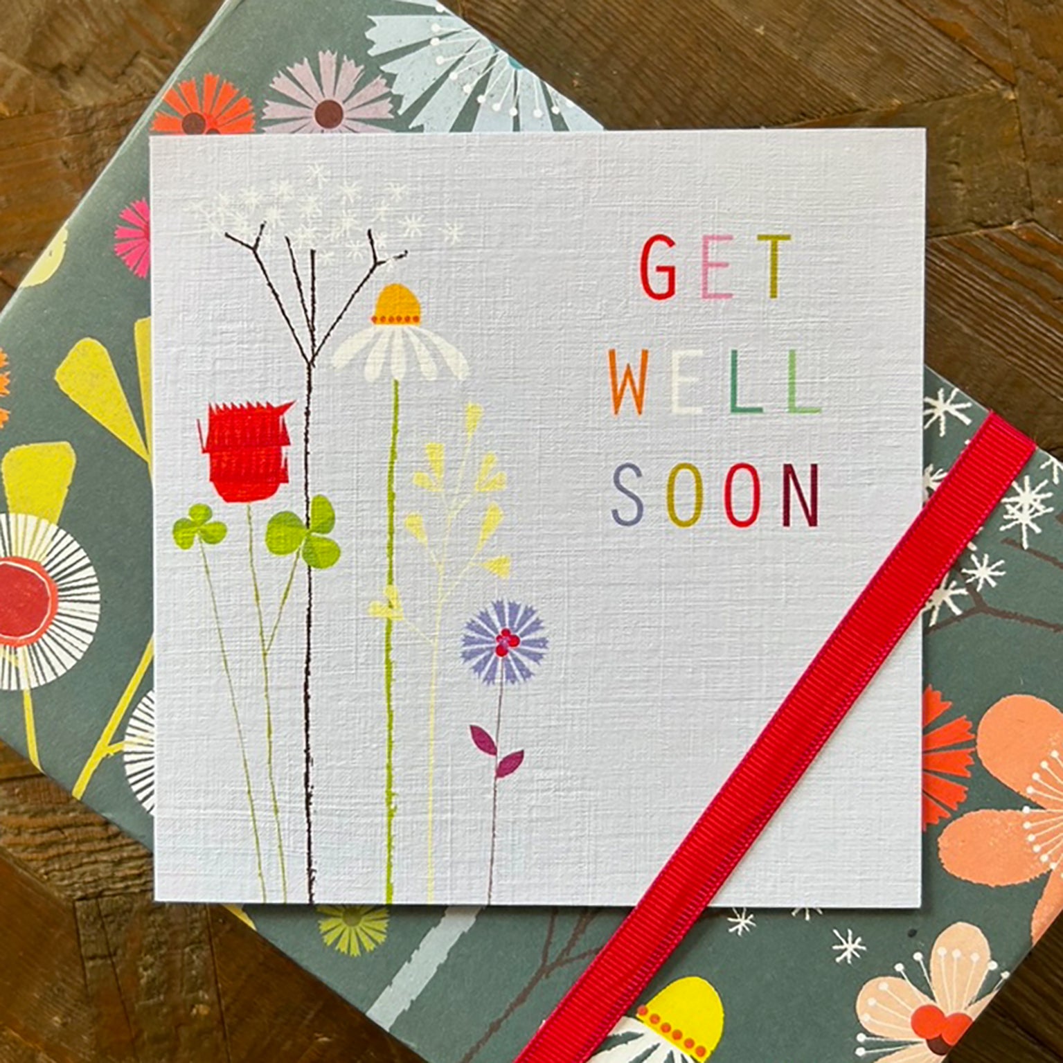 FL31 floral get well soon card