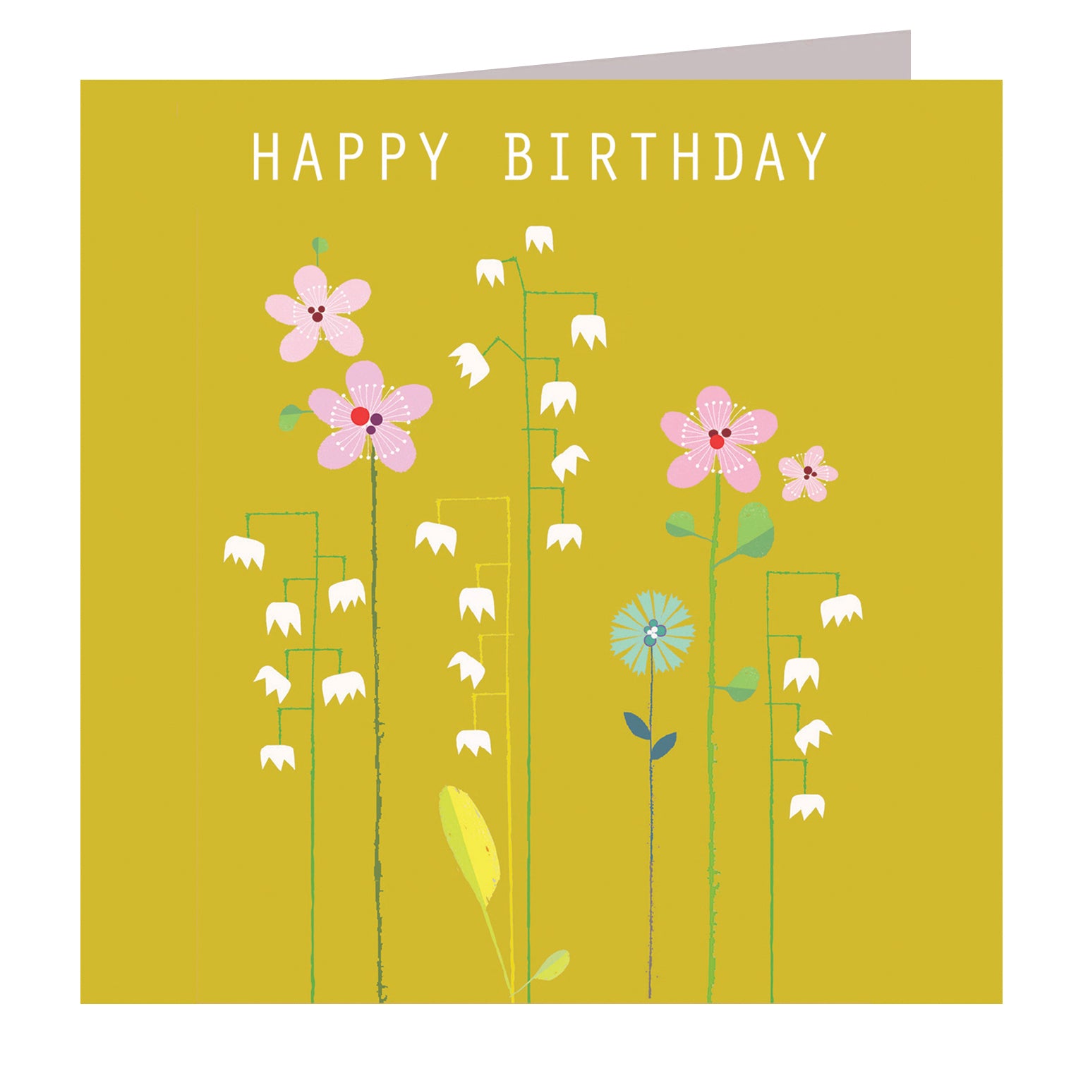 FL50 lily of the valley birthday card