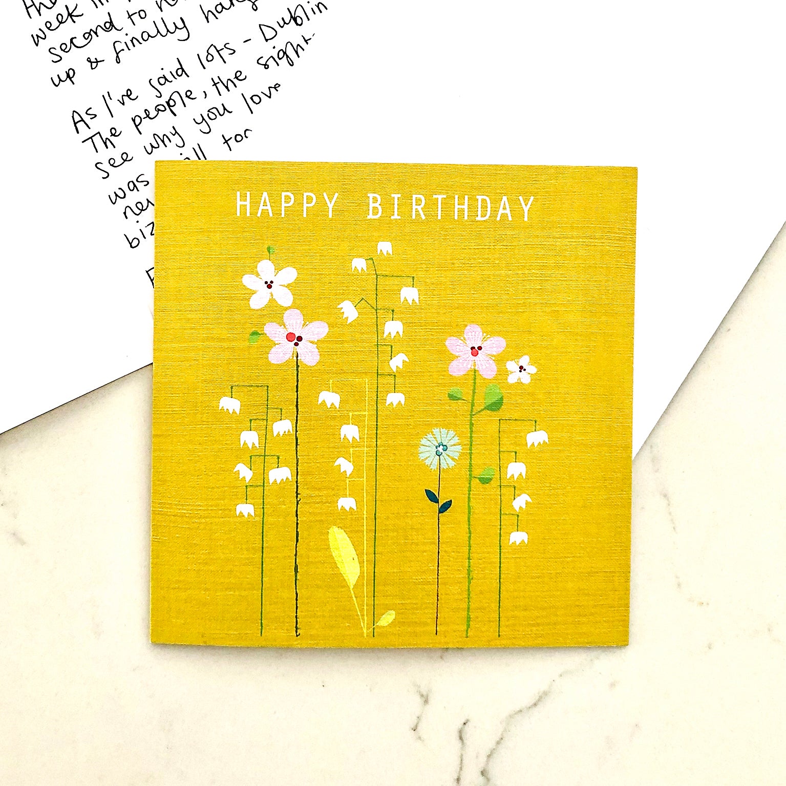 FL50 lily of the valley birthday card