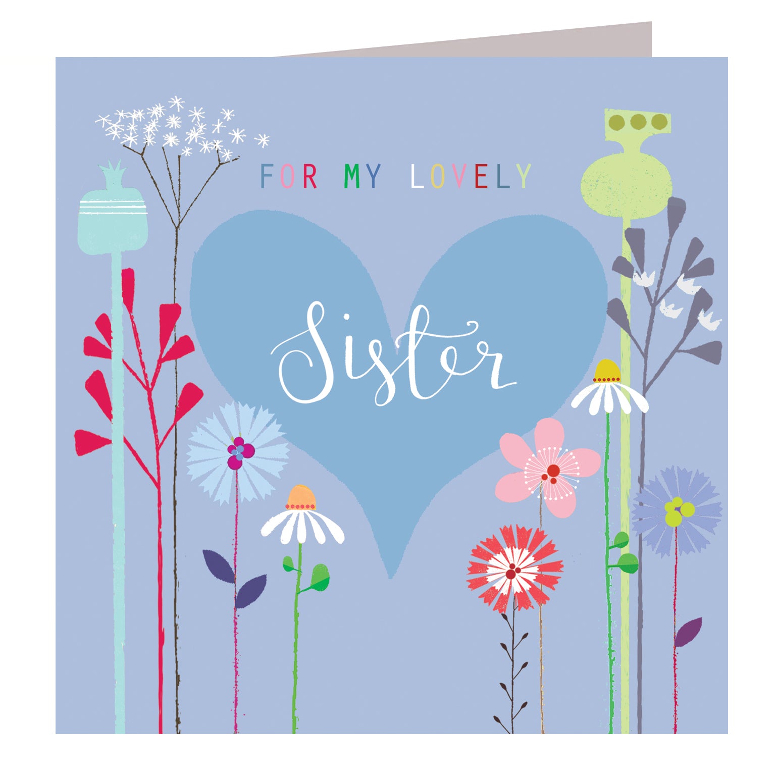 FLG03 lovely sister greetings card