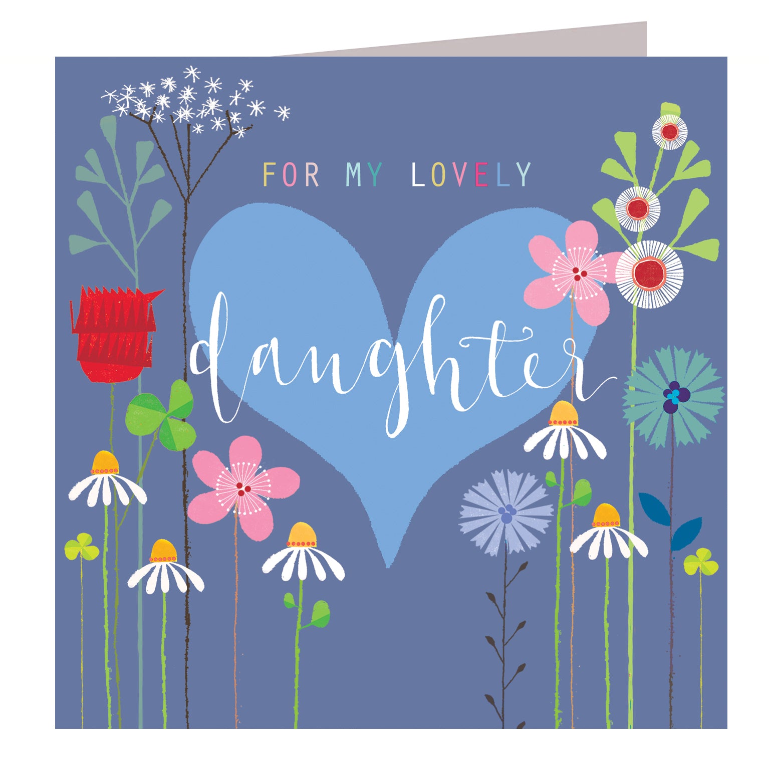 FLG04 lovely daughter greetings card