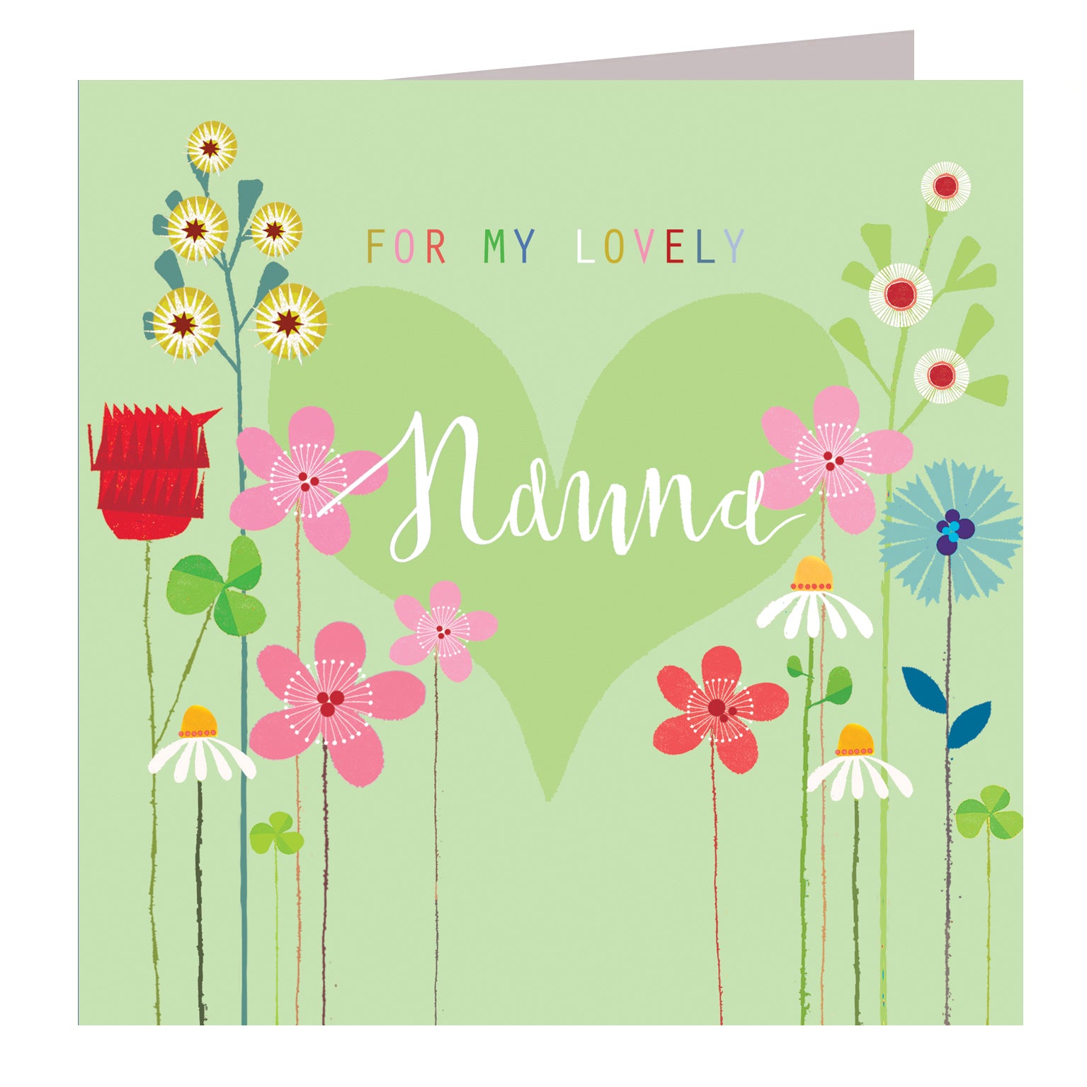 FLG05 lovely nanna greetings card