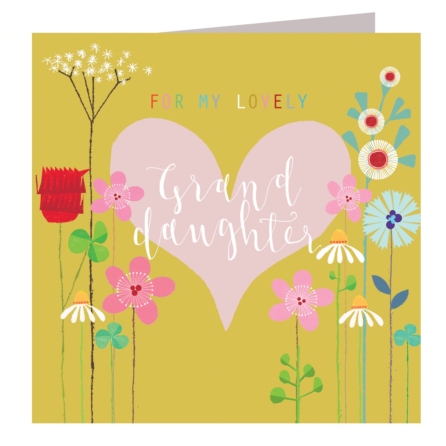 FLG06 lovely granddaughter greetings card