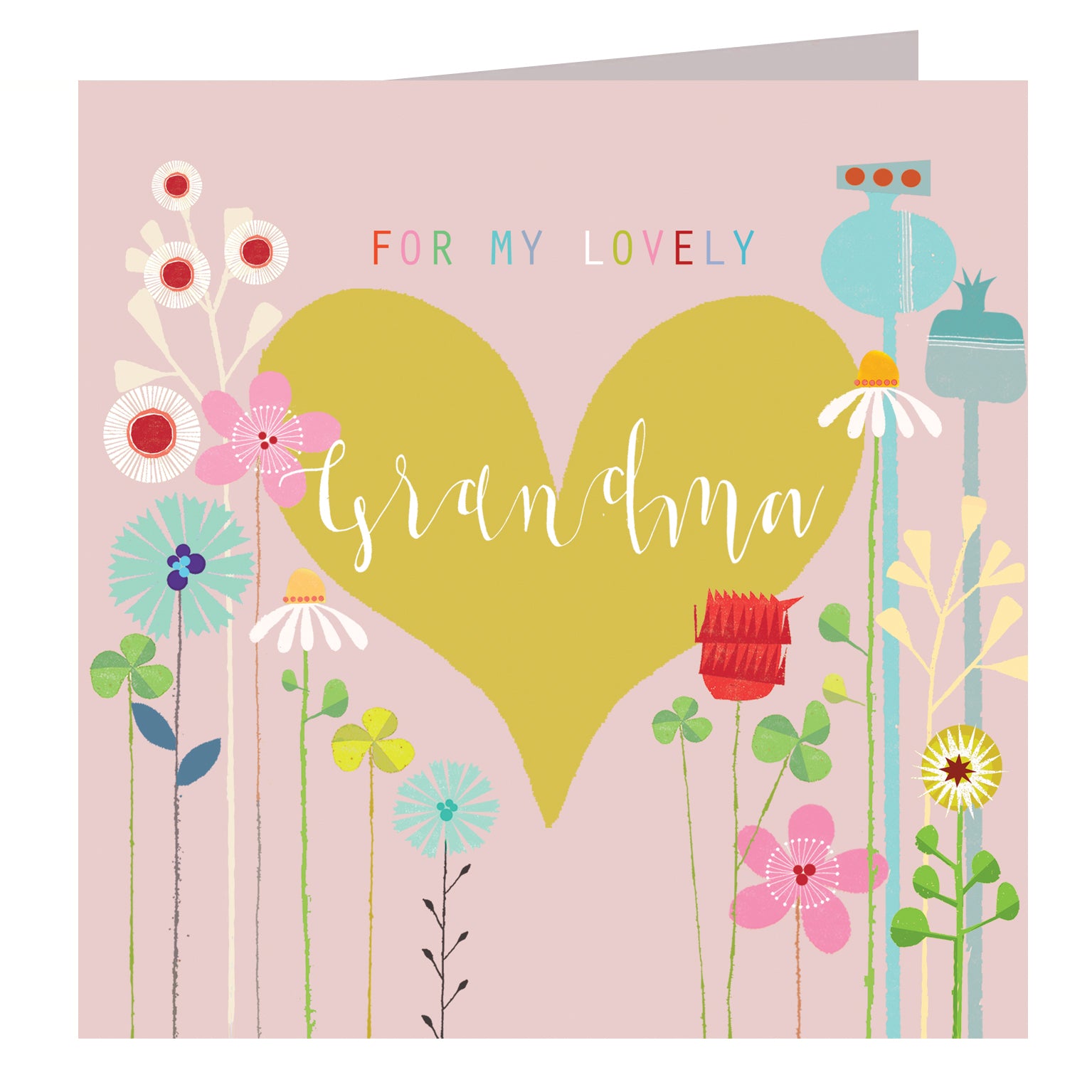 FLG07 lovely grandma greetings card