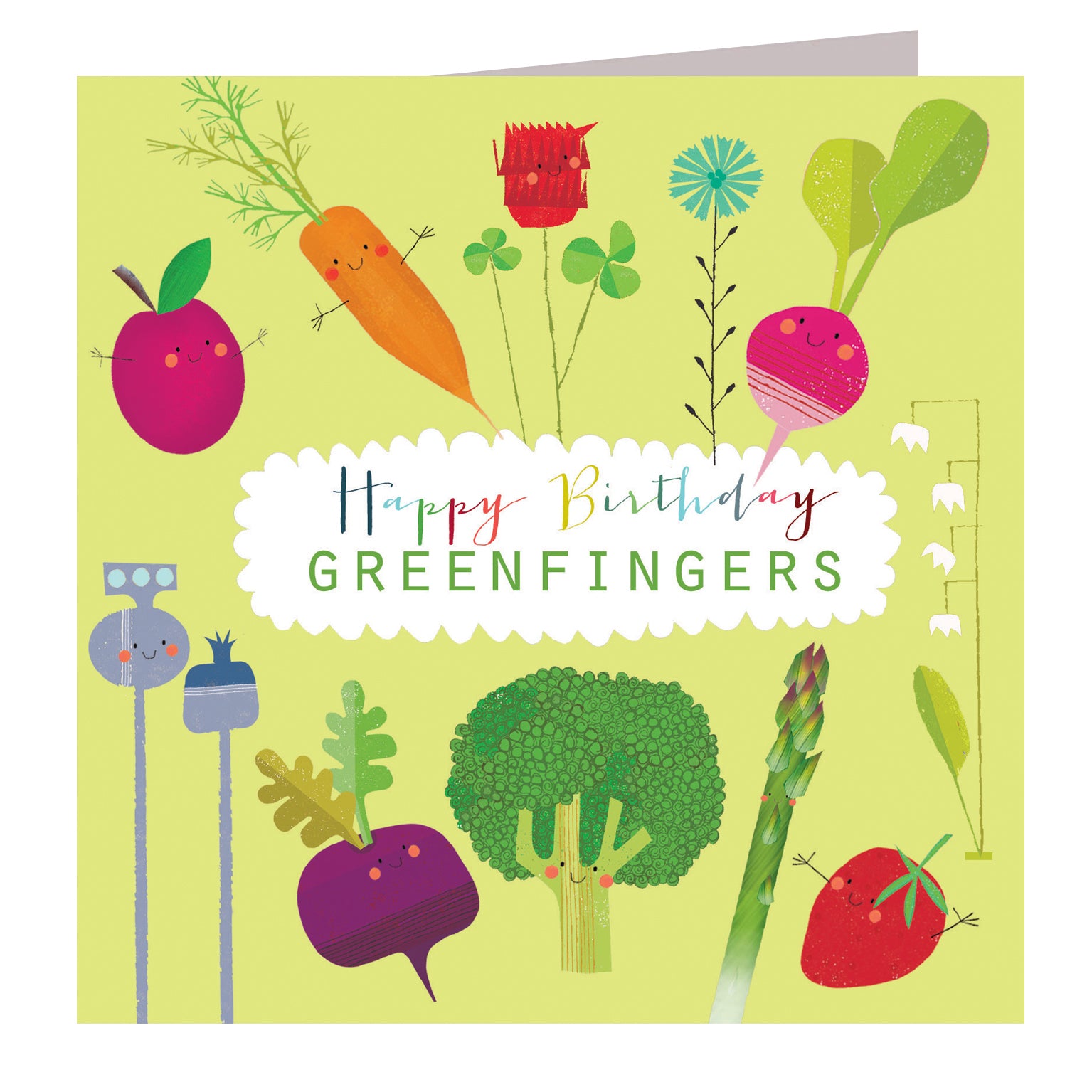 FM08 greenfingers happy birthday card