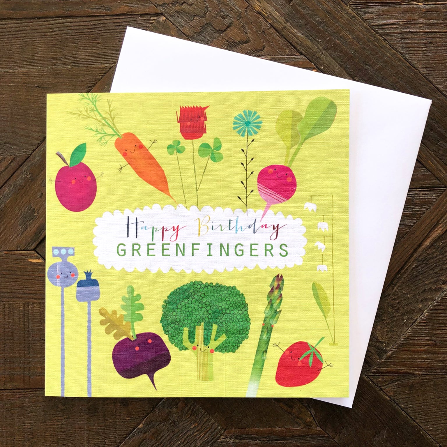 FM08 greenfingers happy birthday card