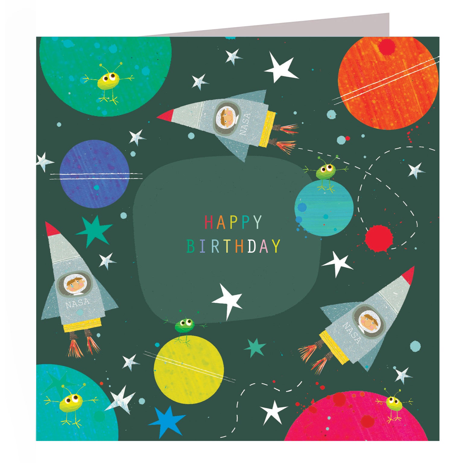 FN09 space happy birthday card