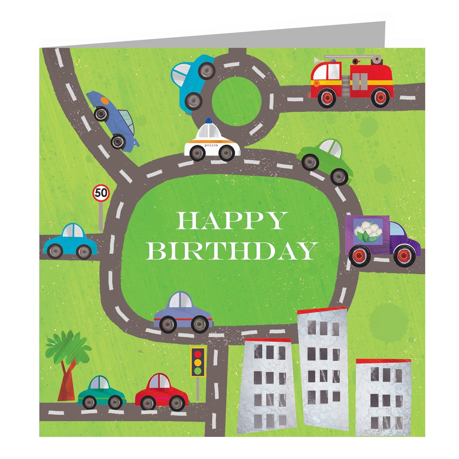 cars birthday card