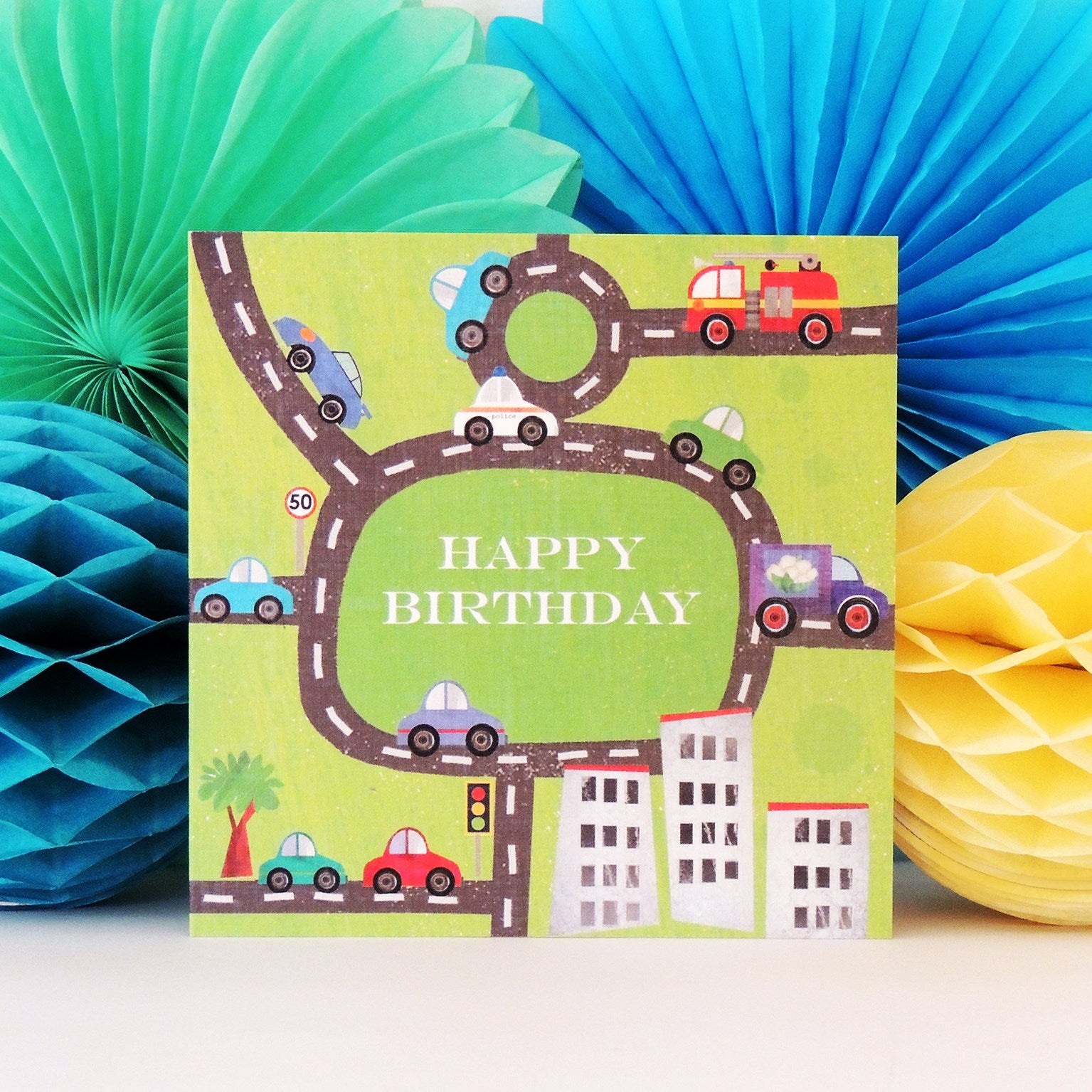 cars birthday card