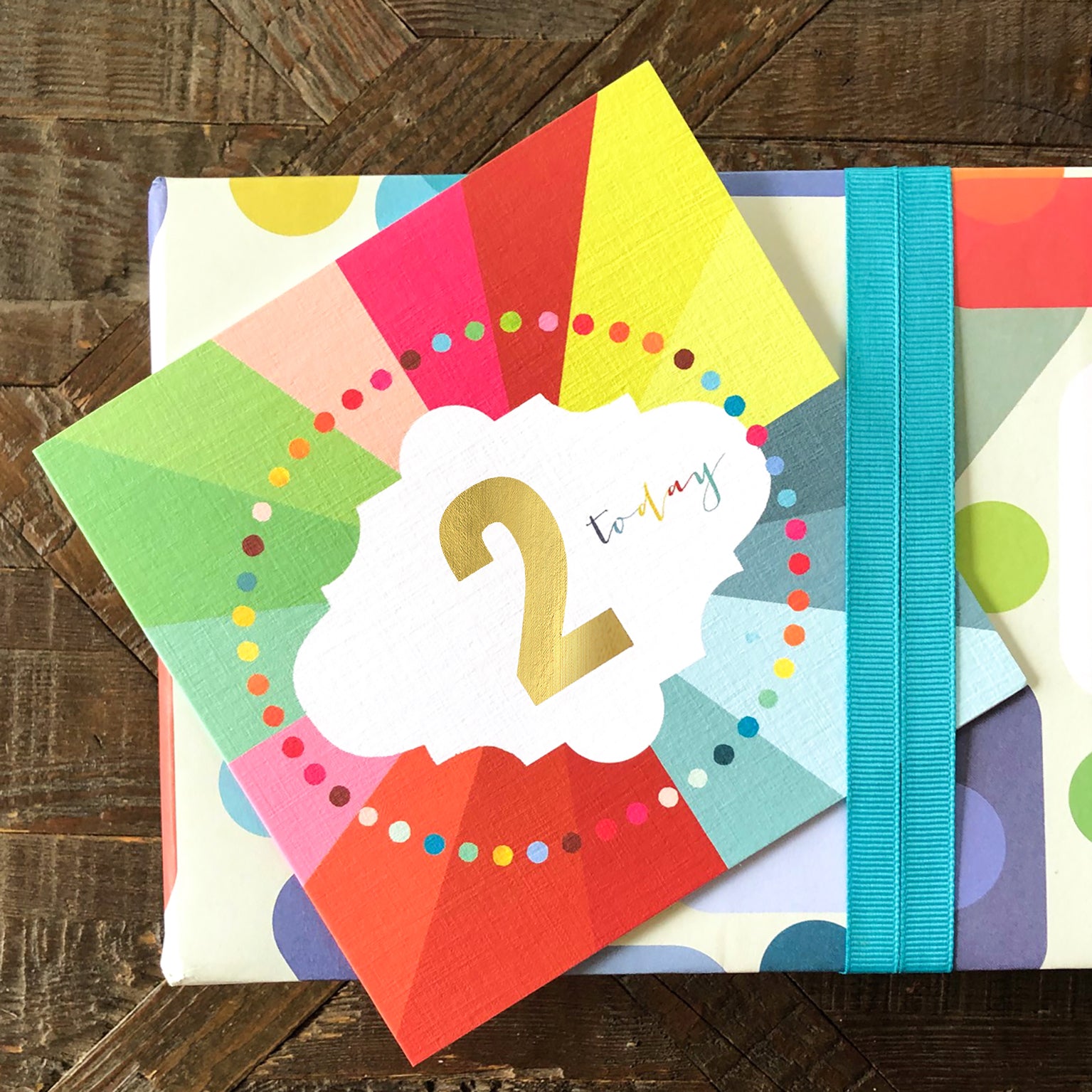 GC02 colourful cloud 2nd birthday card