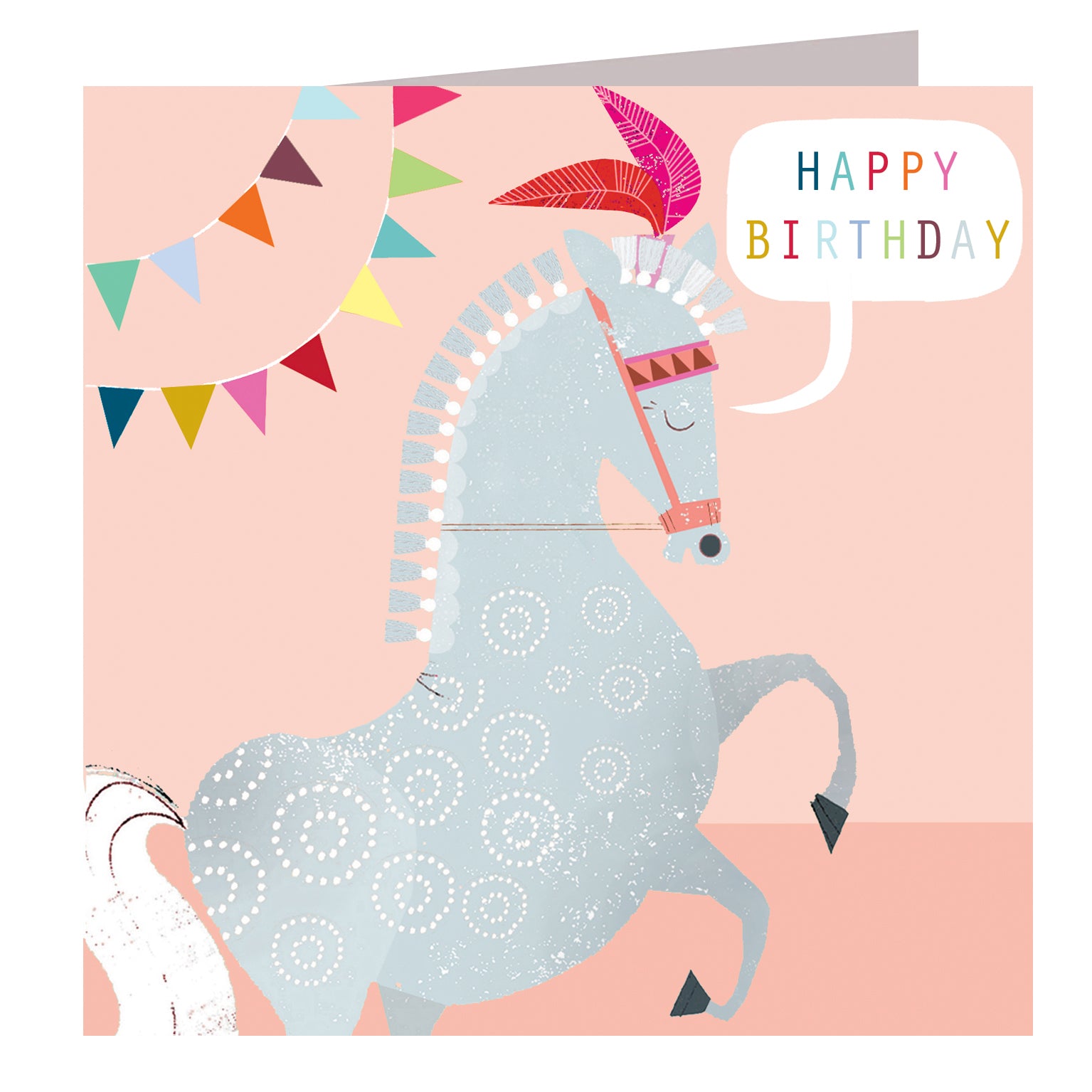 GL23 happy birthday horse card