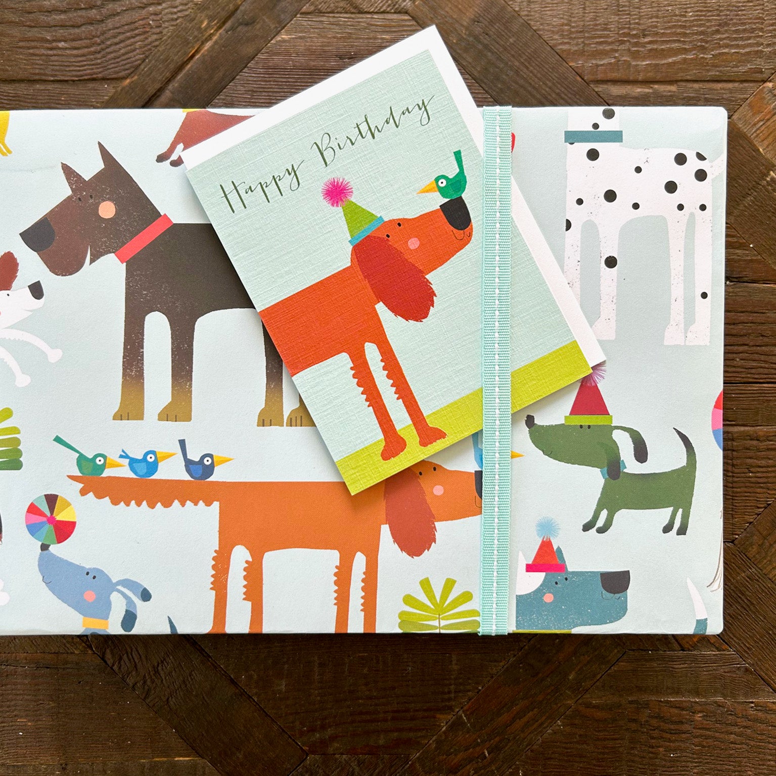 WP129 dogs wrapping paper