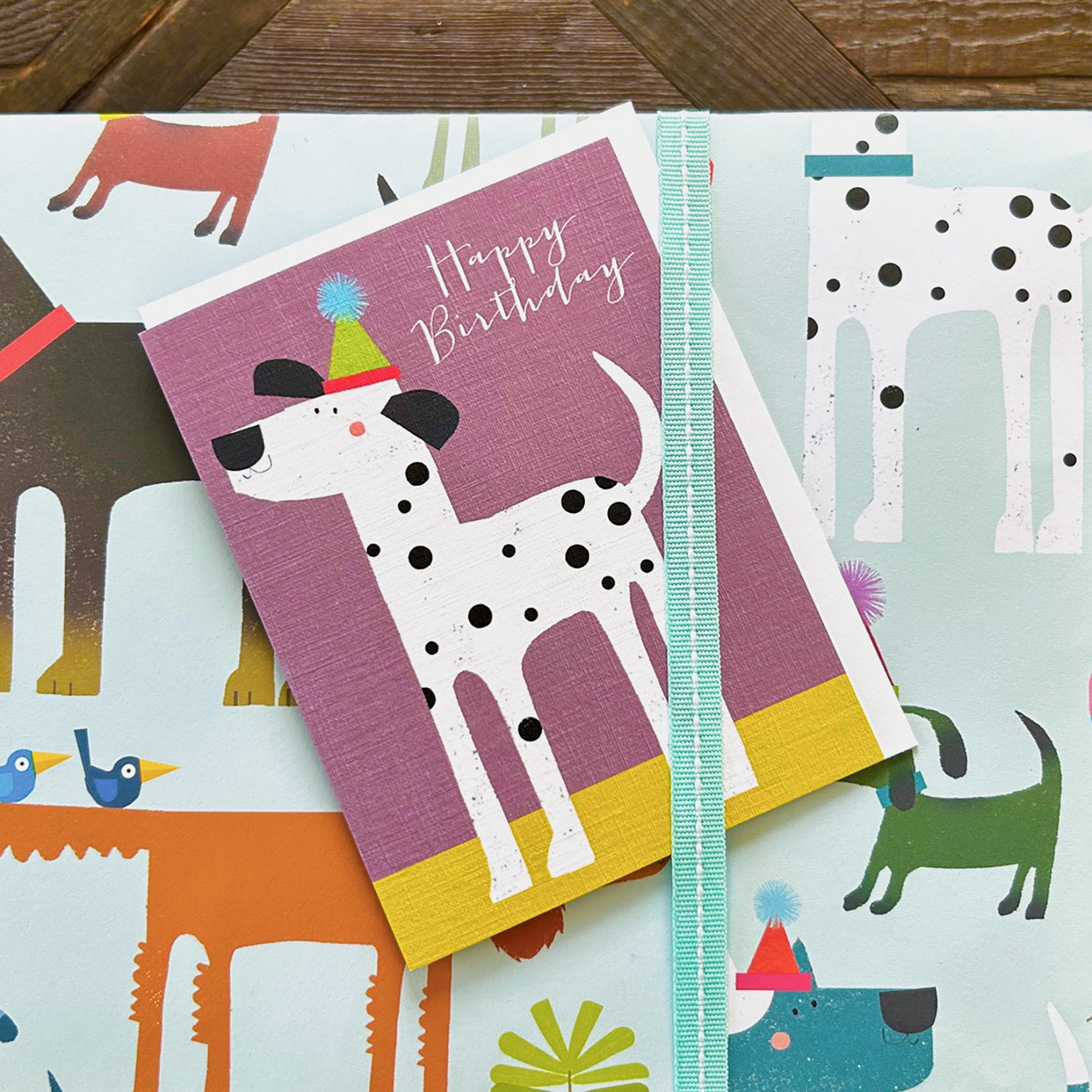 WP129 dogs wrapping paper