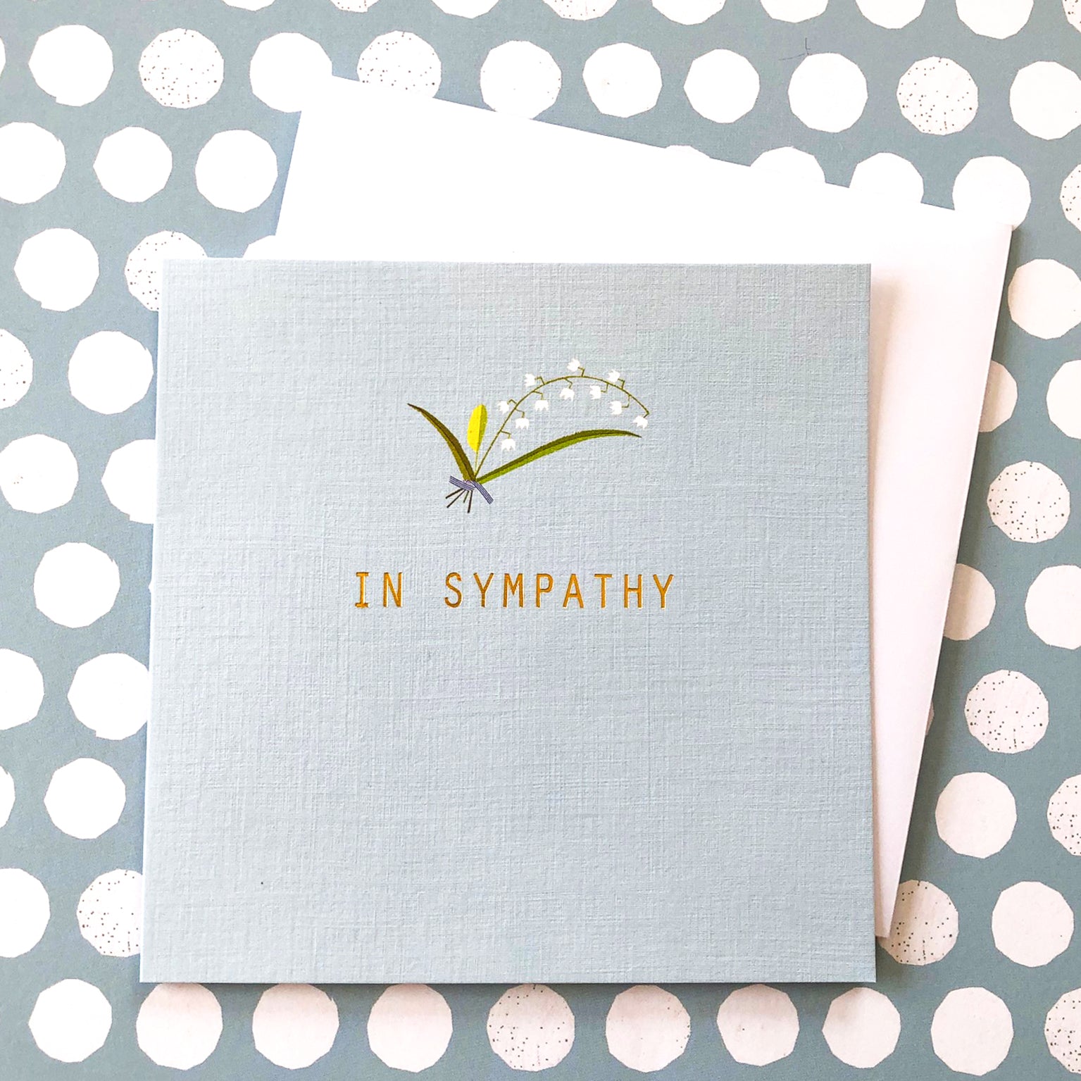 AH17 gold foiled in sympathy card