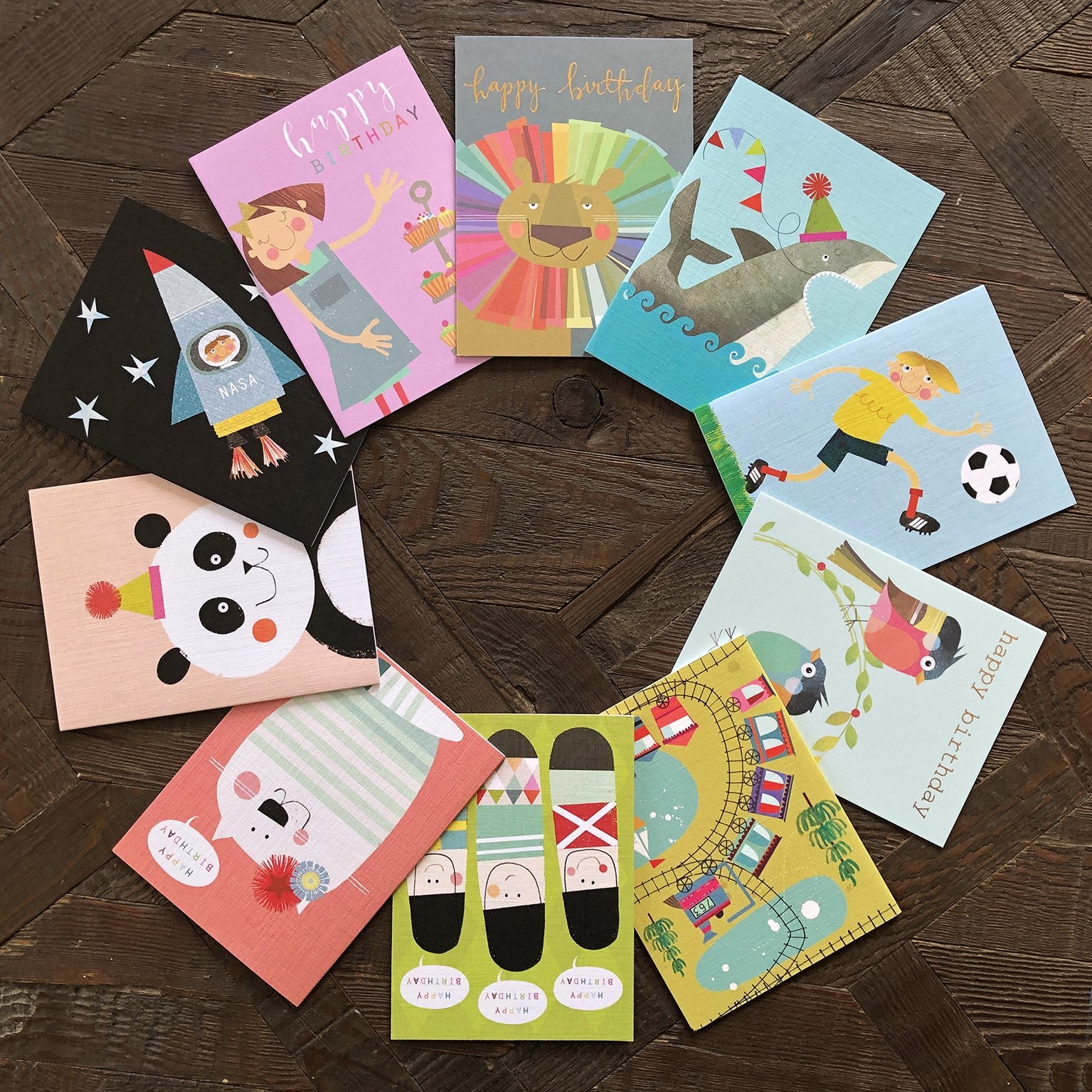 mixed children's mini cards