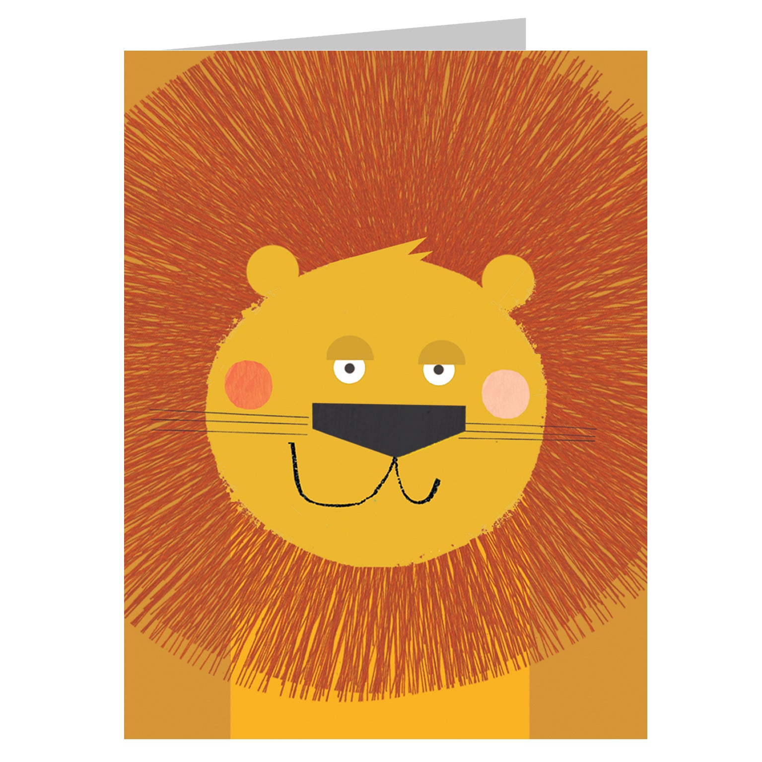 mini lion greetings card