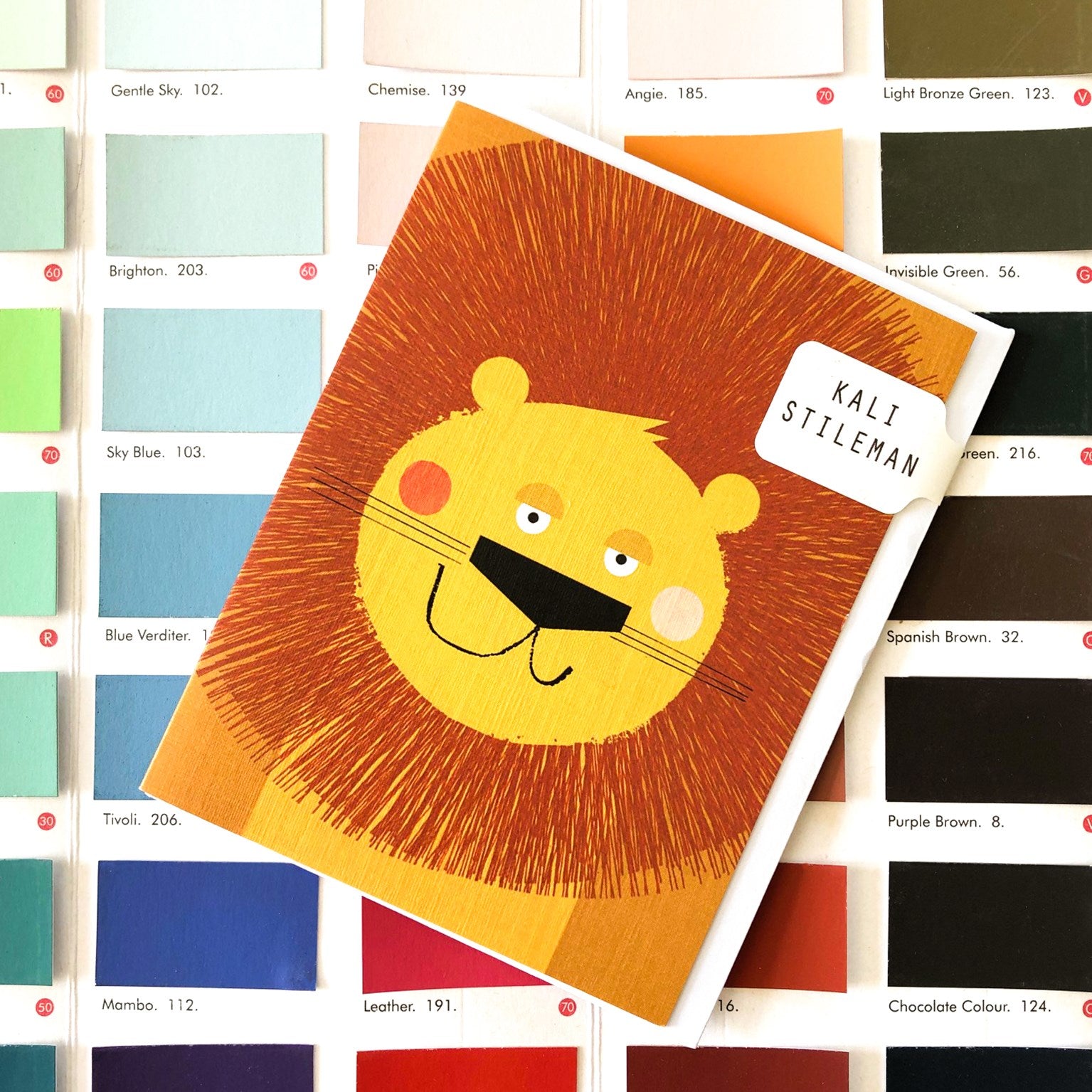 mini lion greetings card