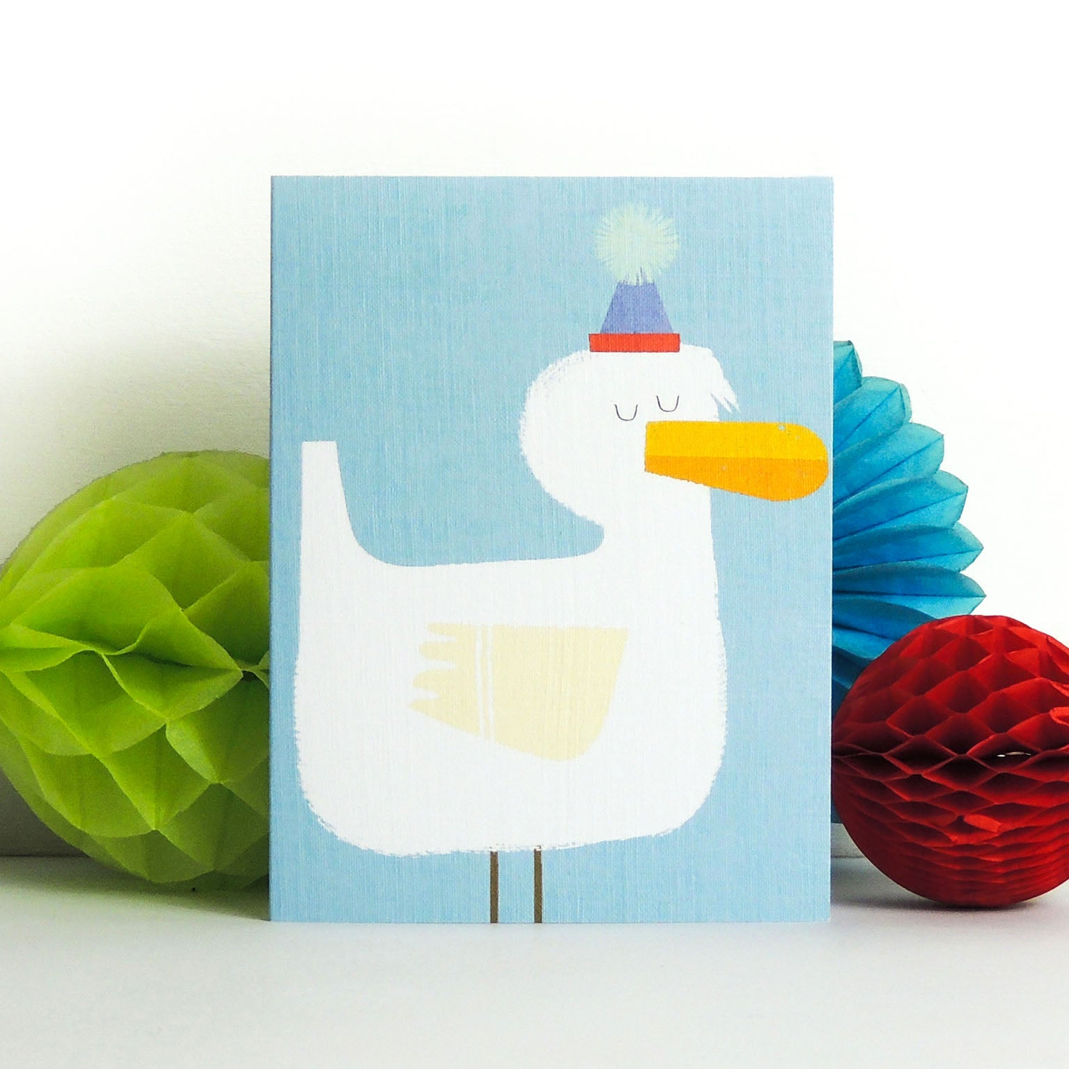 mini duck greetings card