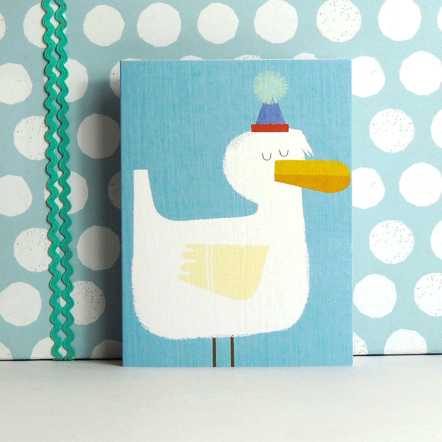 mini duck greetings card