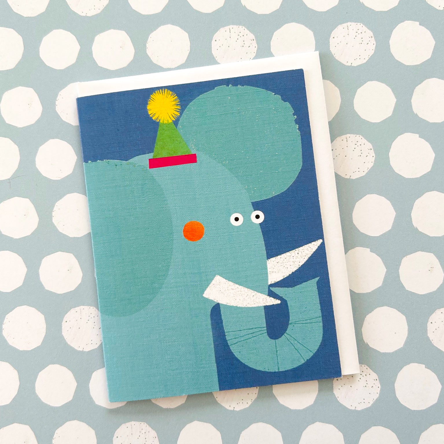 mini elephant greetings card