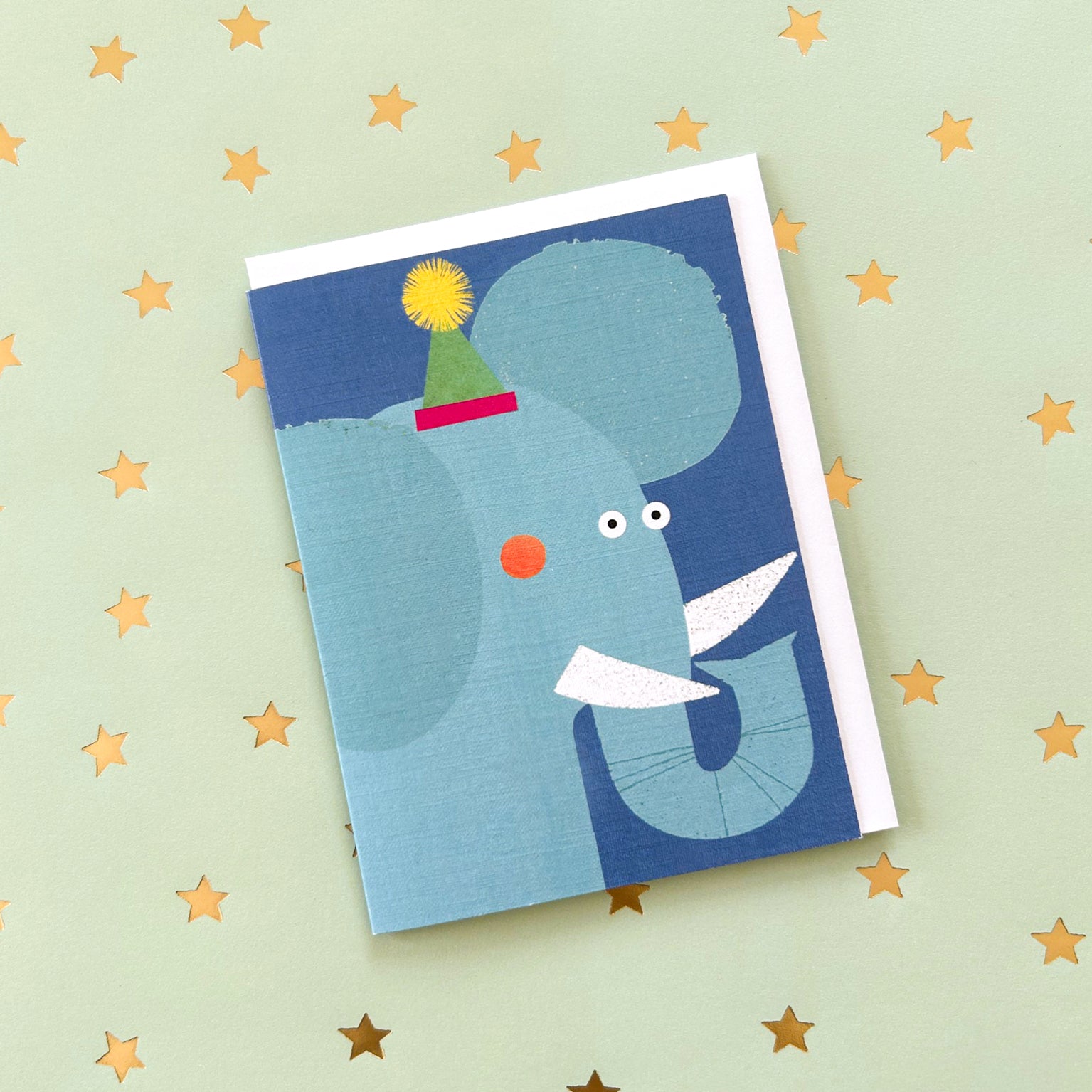 mini elephant greetings card