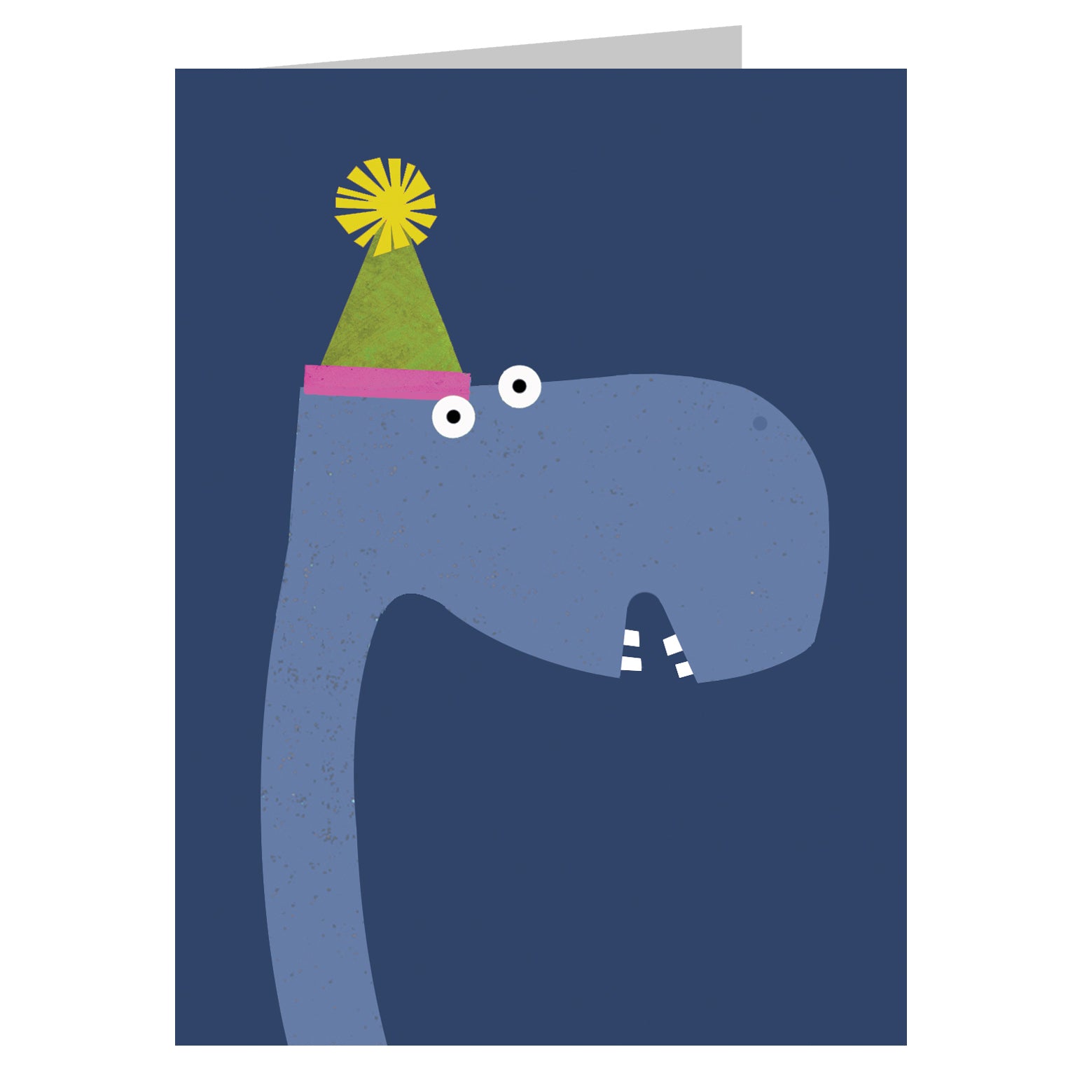 mini diplodocus greetings card