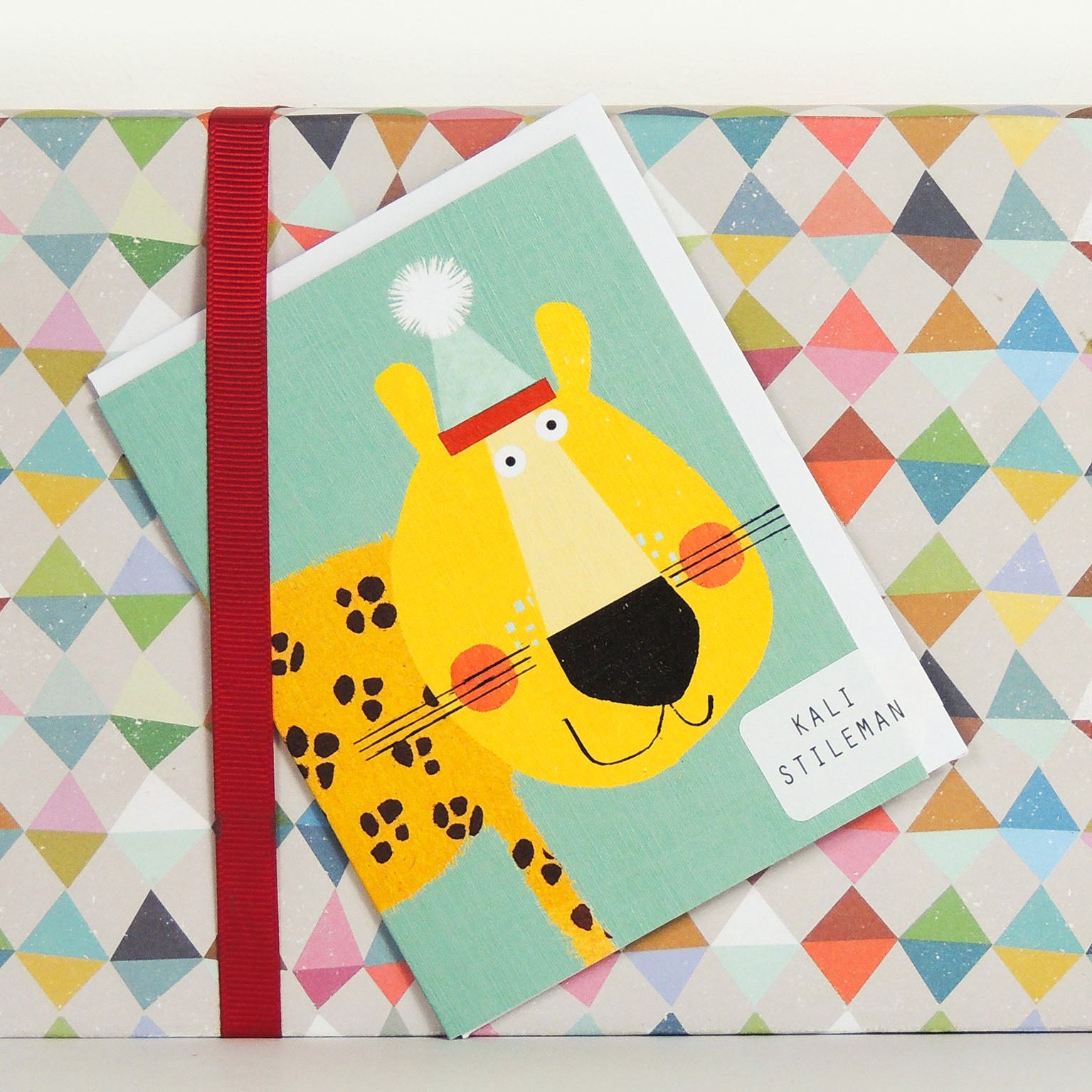 mini cheetah greetings card