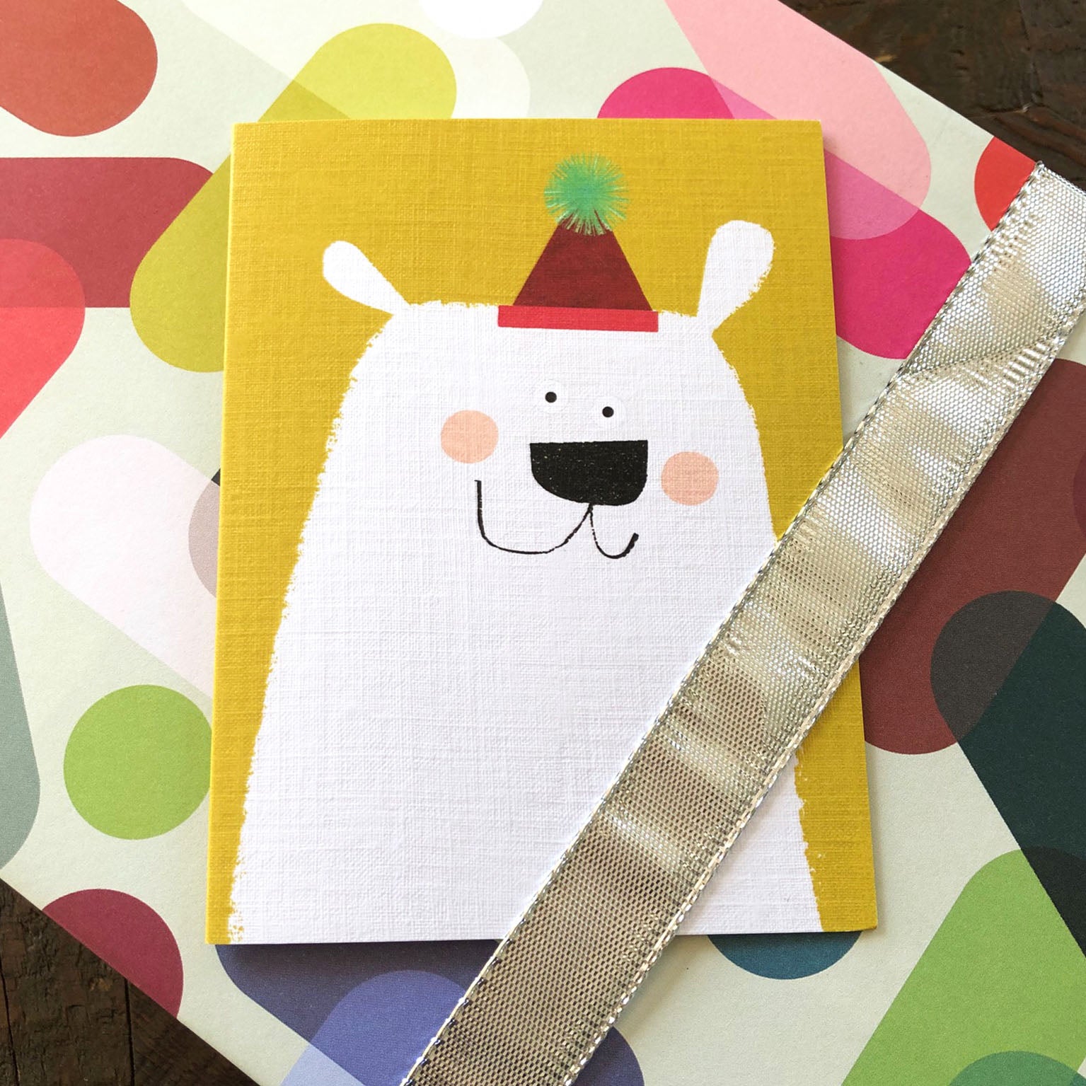 mini polar bear card