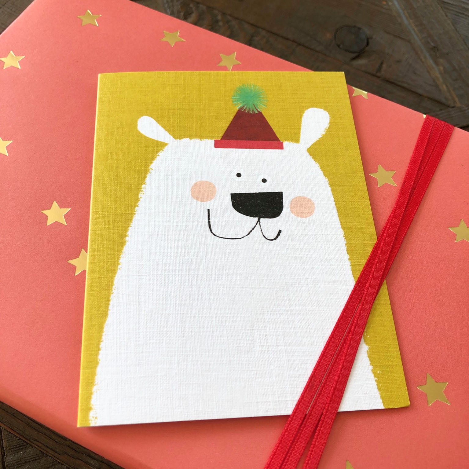 mini polar bear card