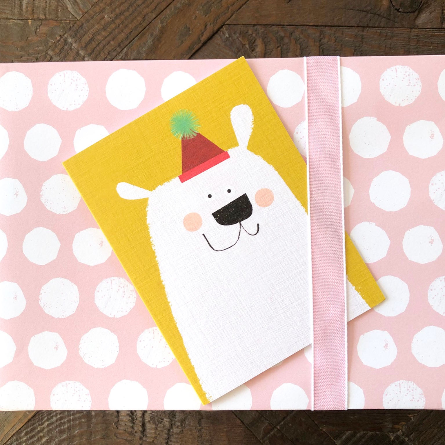 mini polar bear card