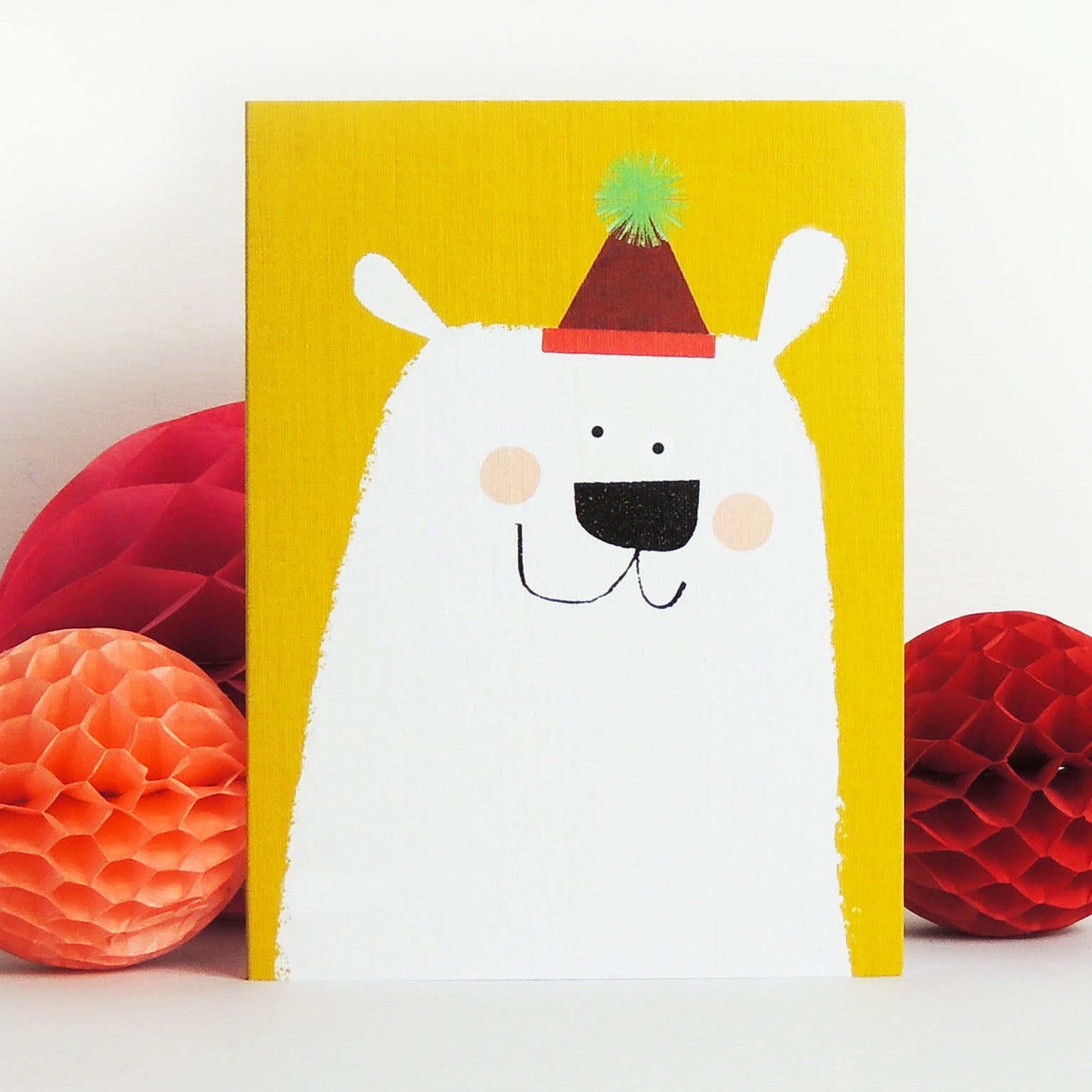 mini polar bear card