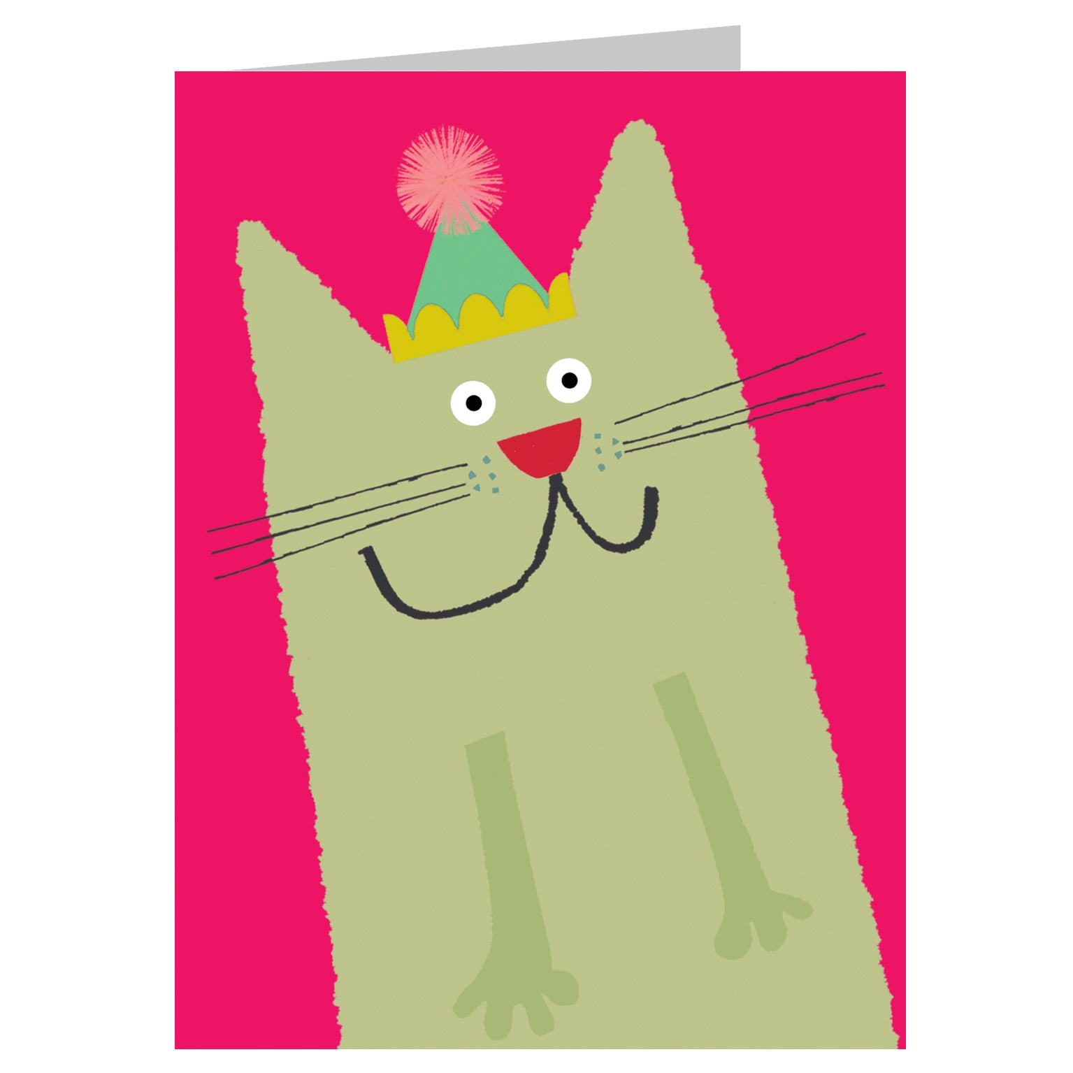 mini cat greetings card