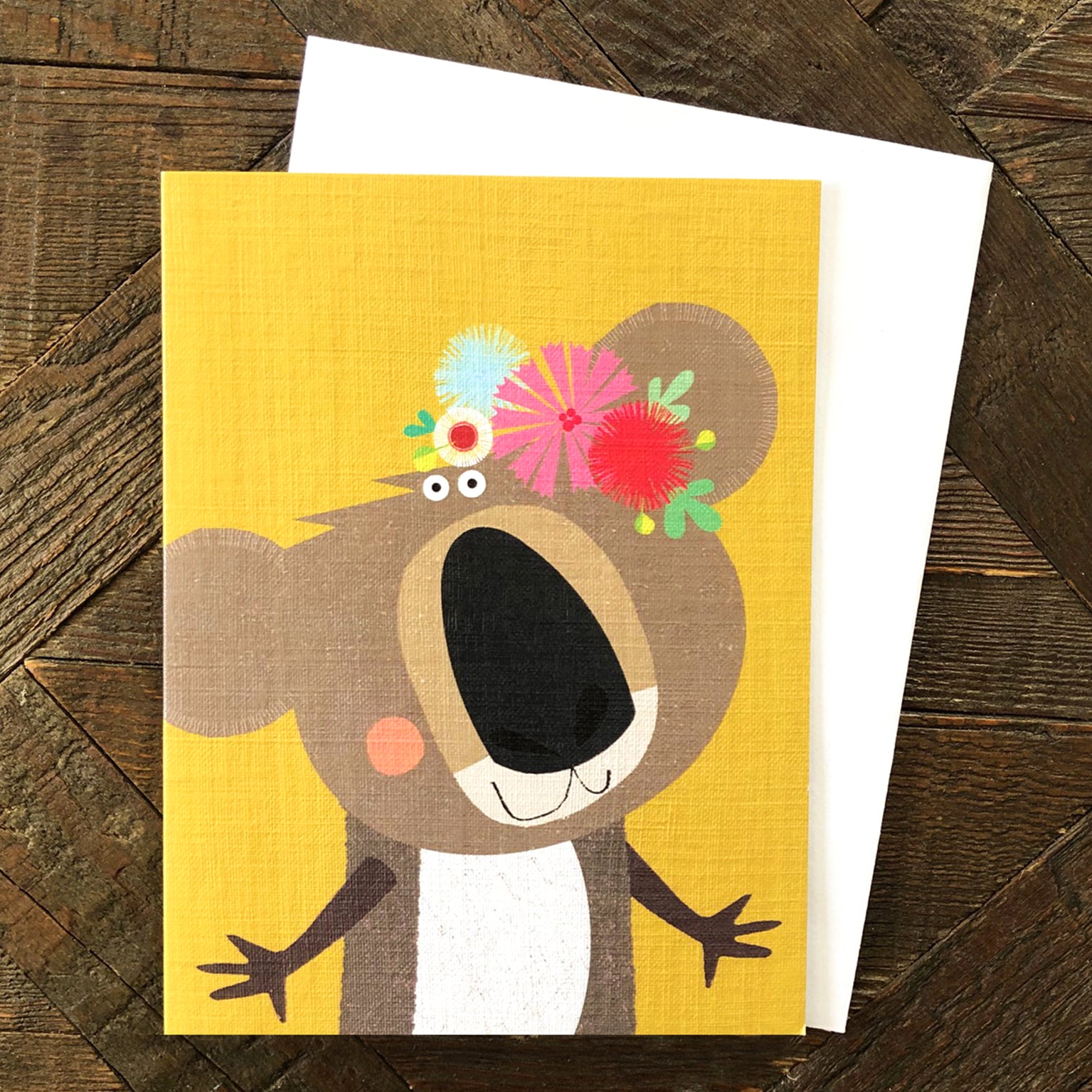 mini koala greetings card