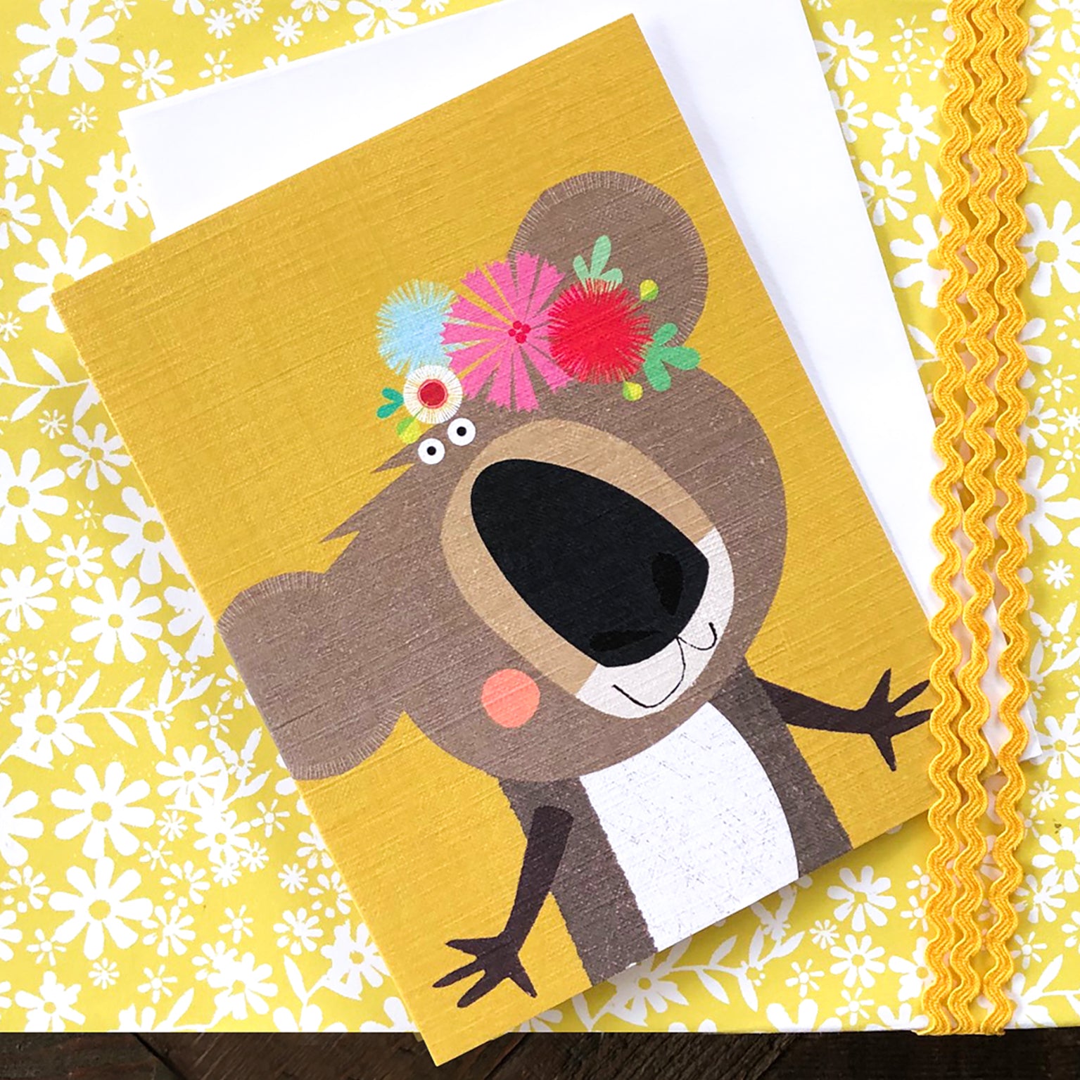 mini koala greetings card