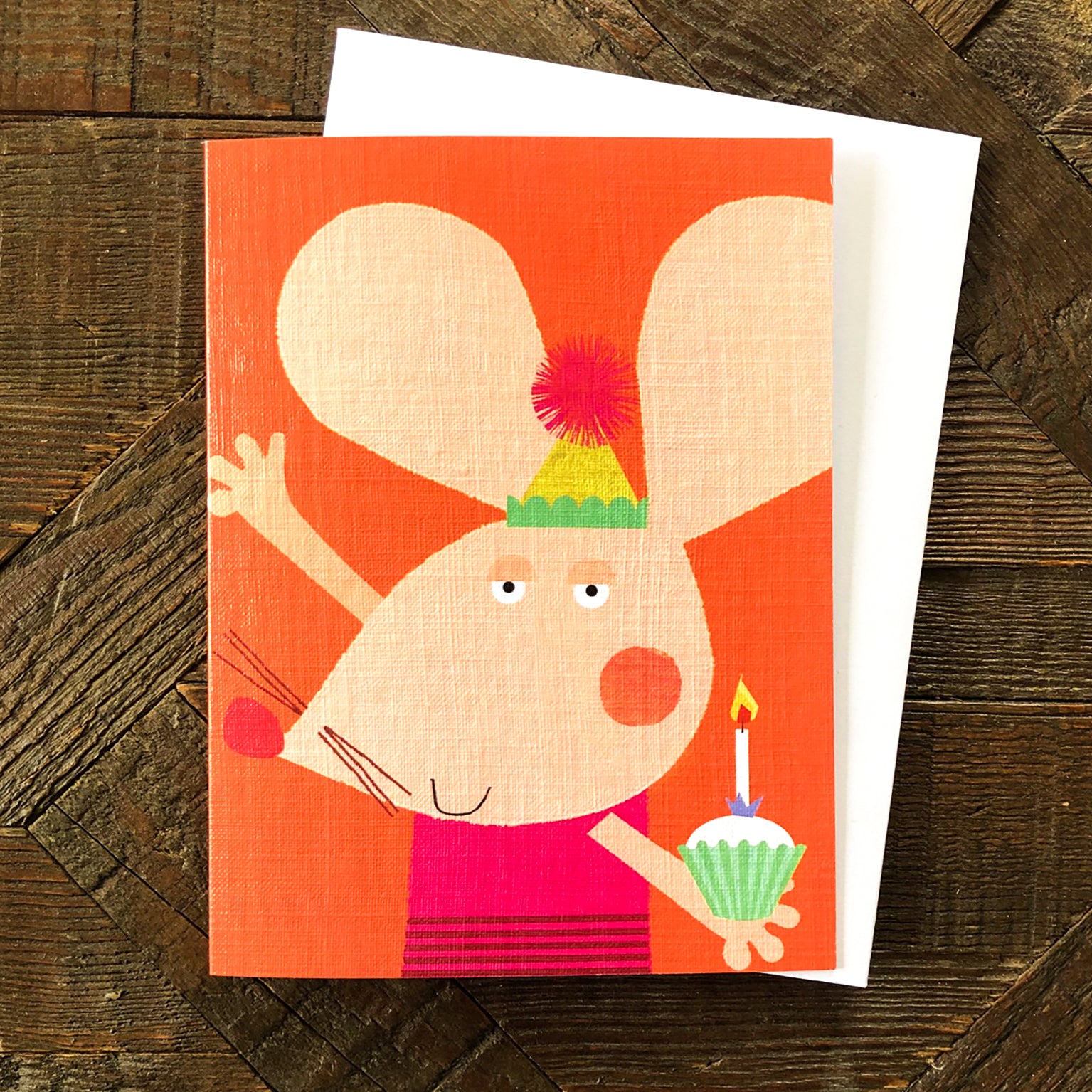 mini mouse greetings card