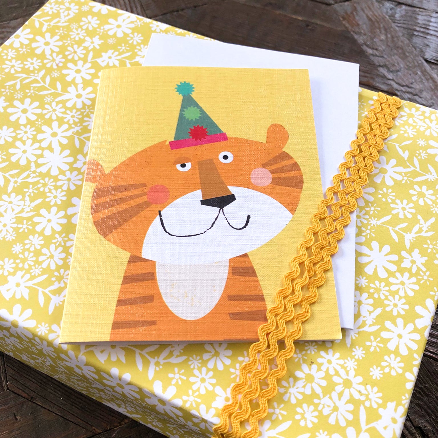 mini tiger greetings card