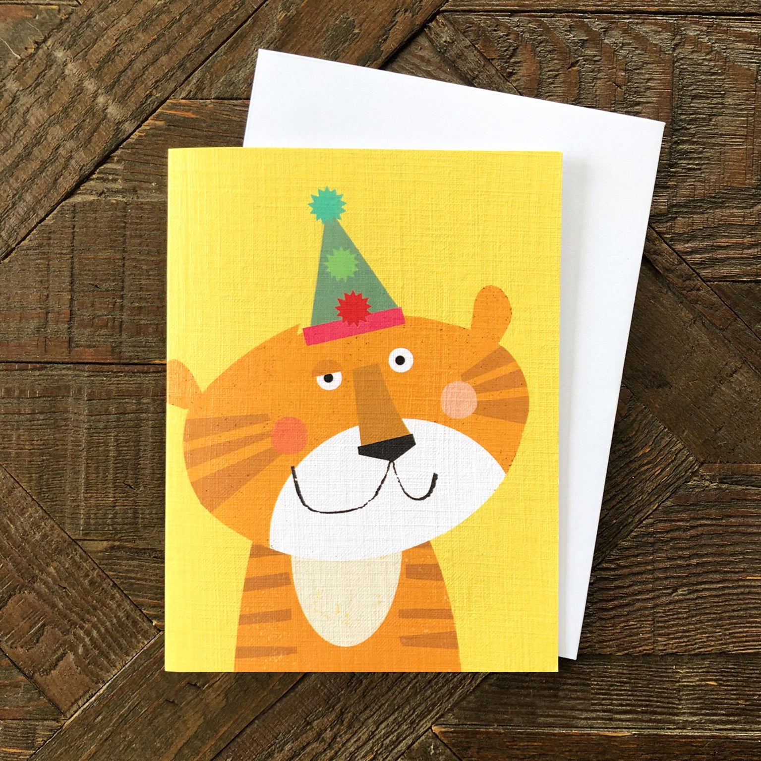 mini tiger greetings card