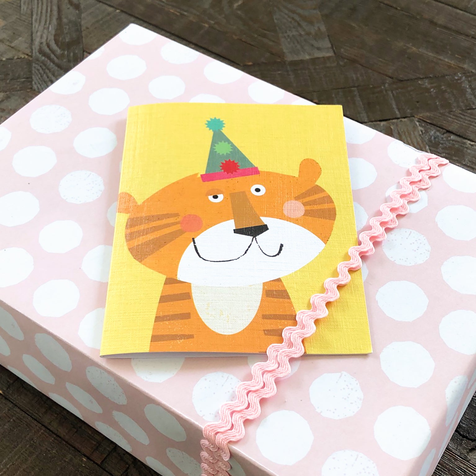 mini tiger greetings card