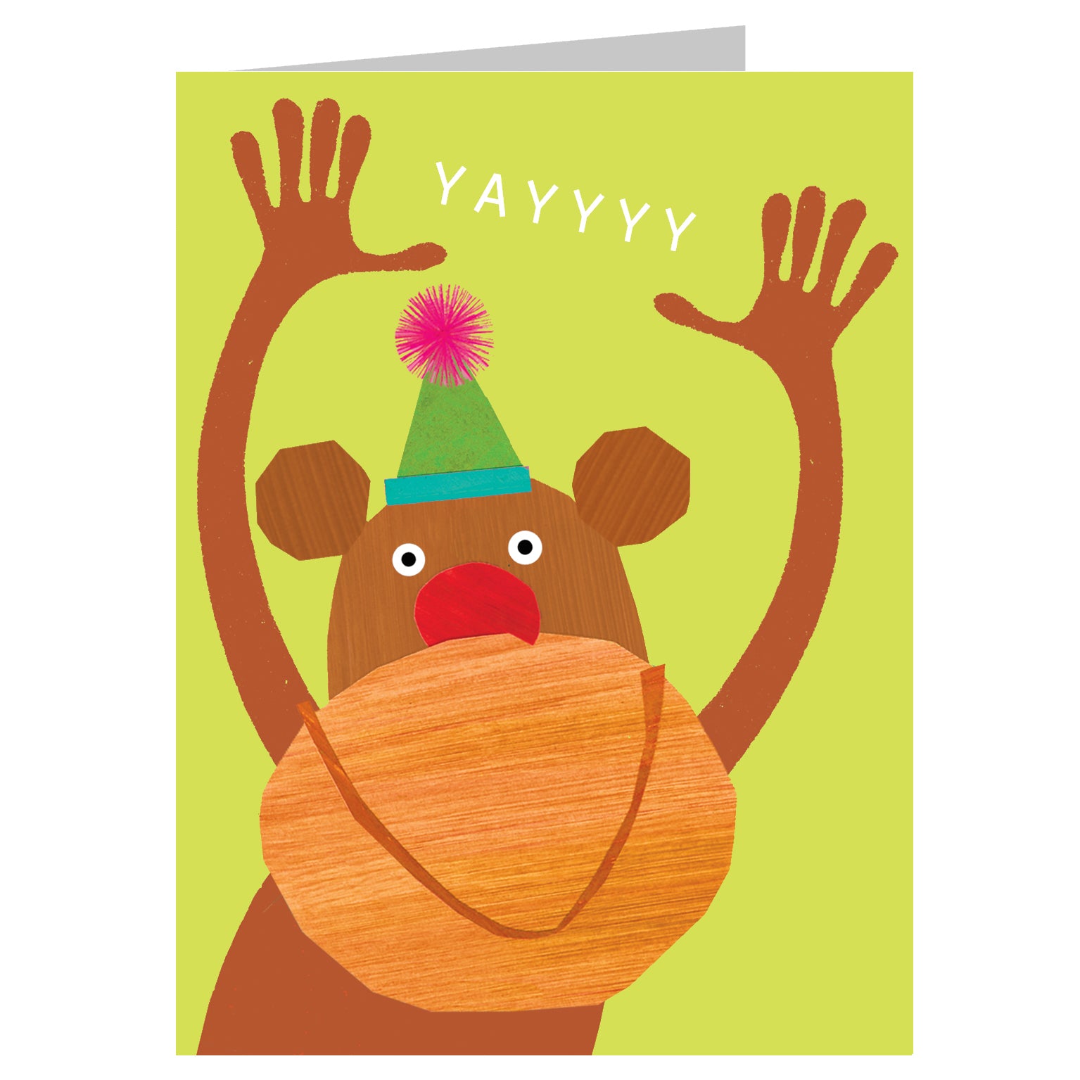 mini monkey greetings card