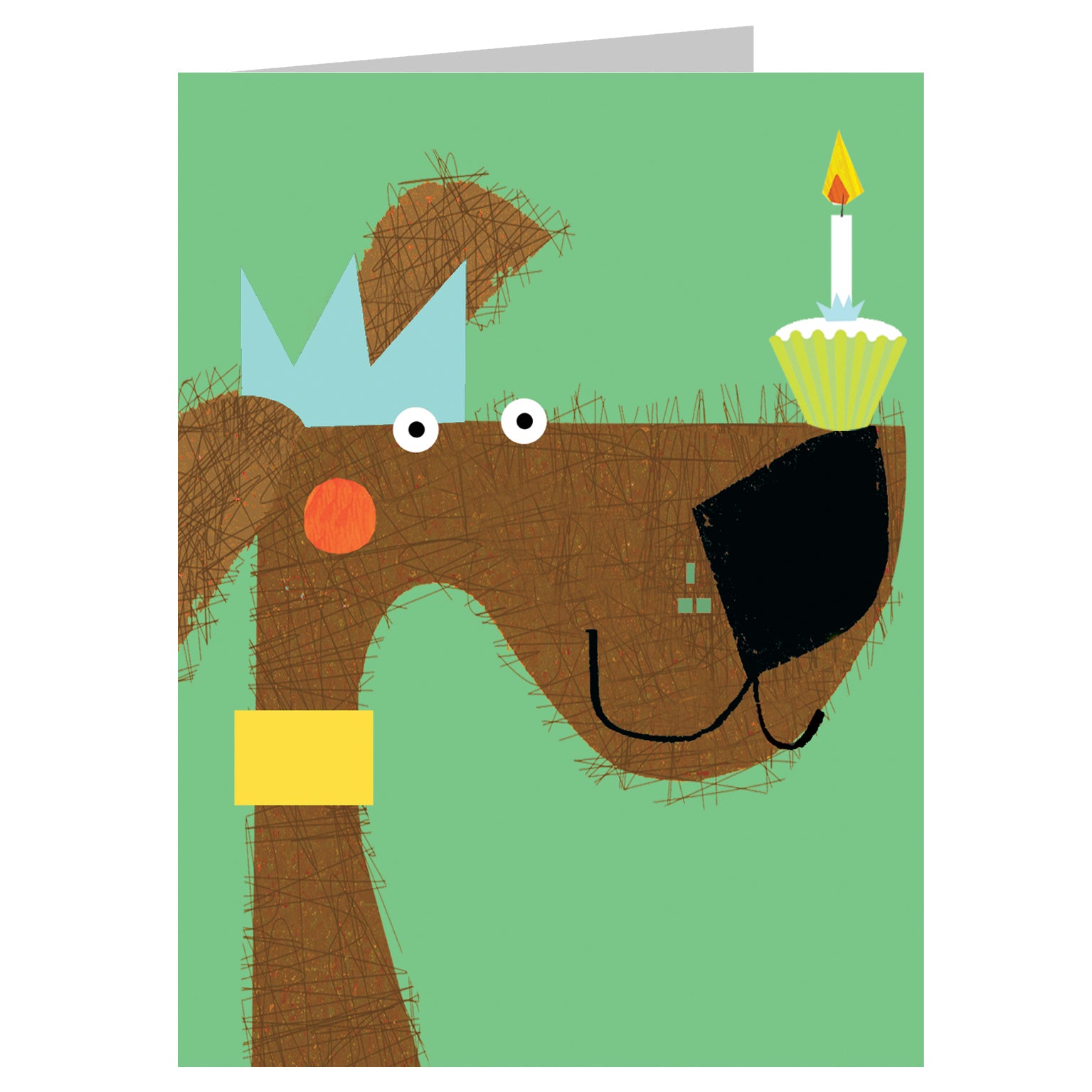 mini dog greetings card